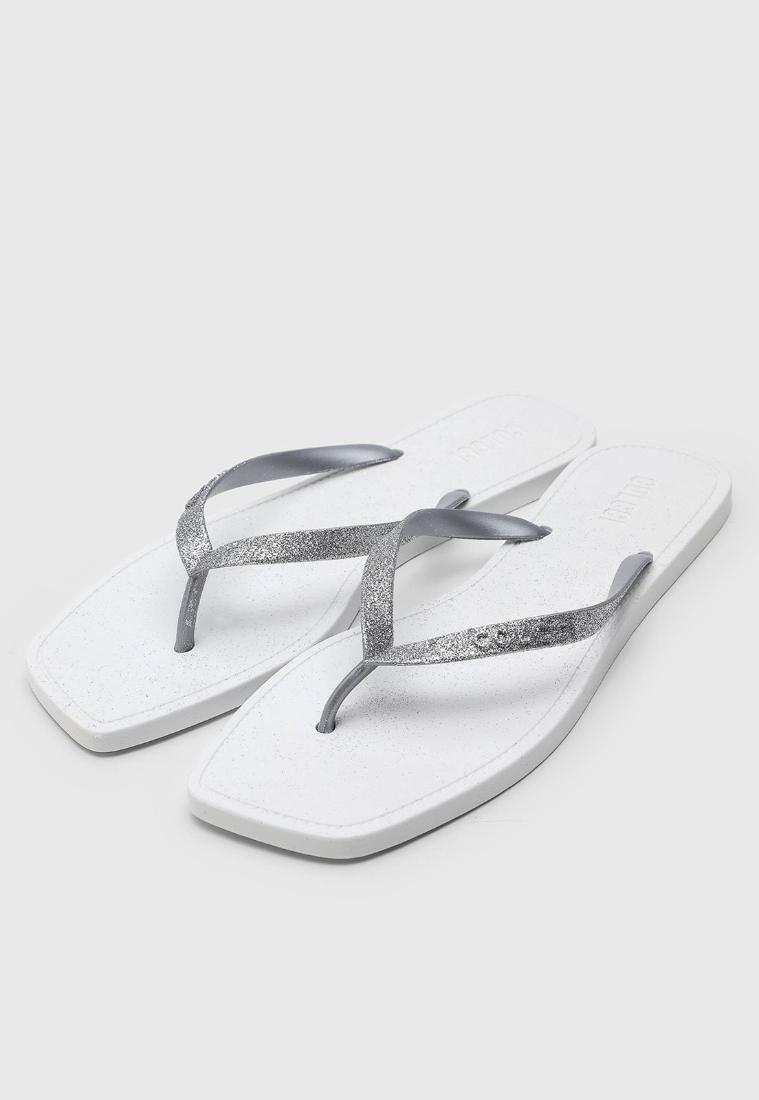Vista 3 Chinelo Dedo Feminino Colcci Tiras Glitter branco Colcci branco