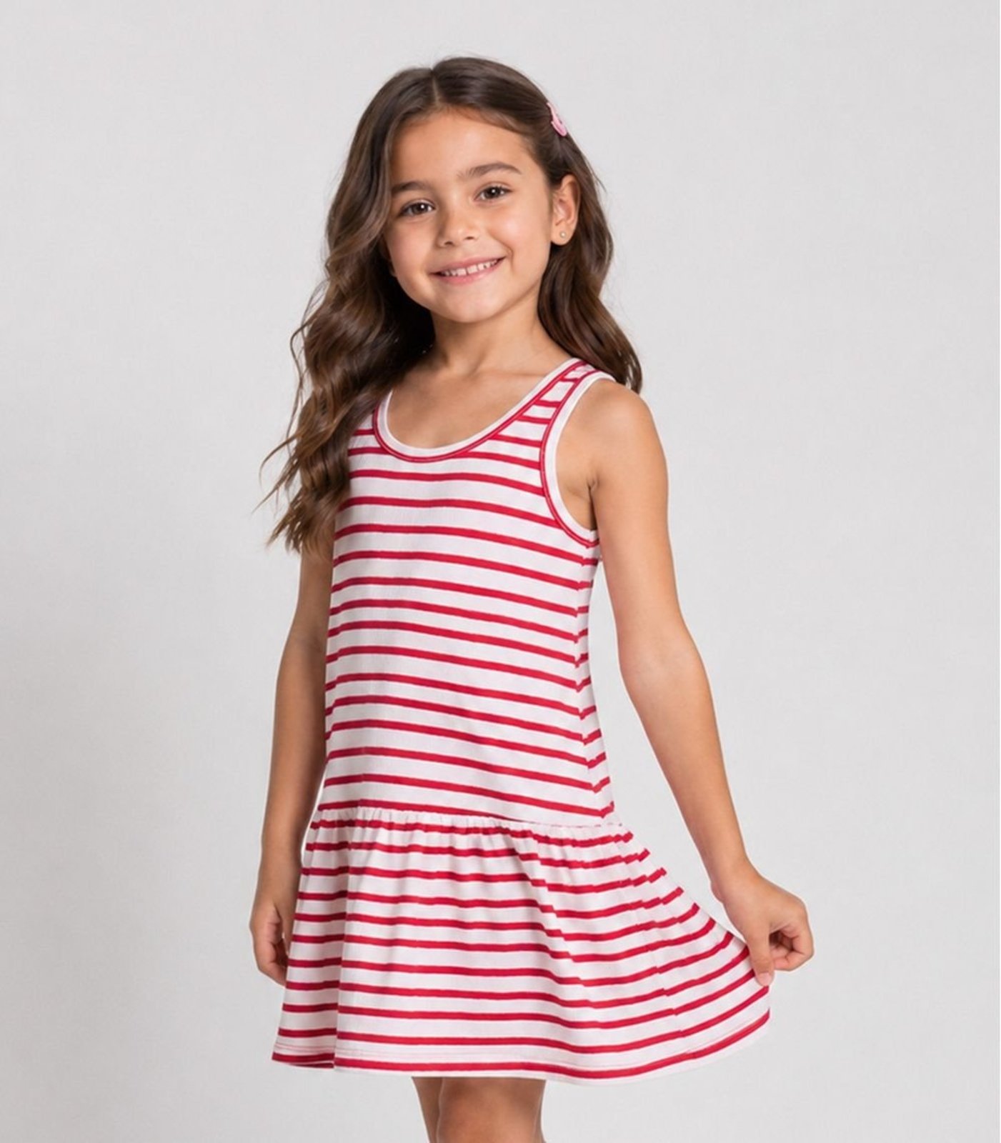 Infantil - Vestido Com Decote Nas Costas Select Vermelho