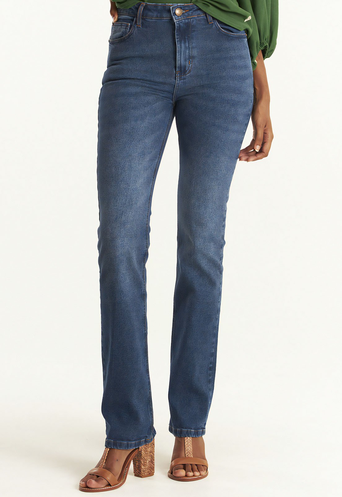 Calça Jeans Cantão Reta Comfort 1967 Azul