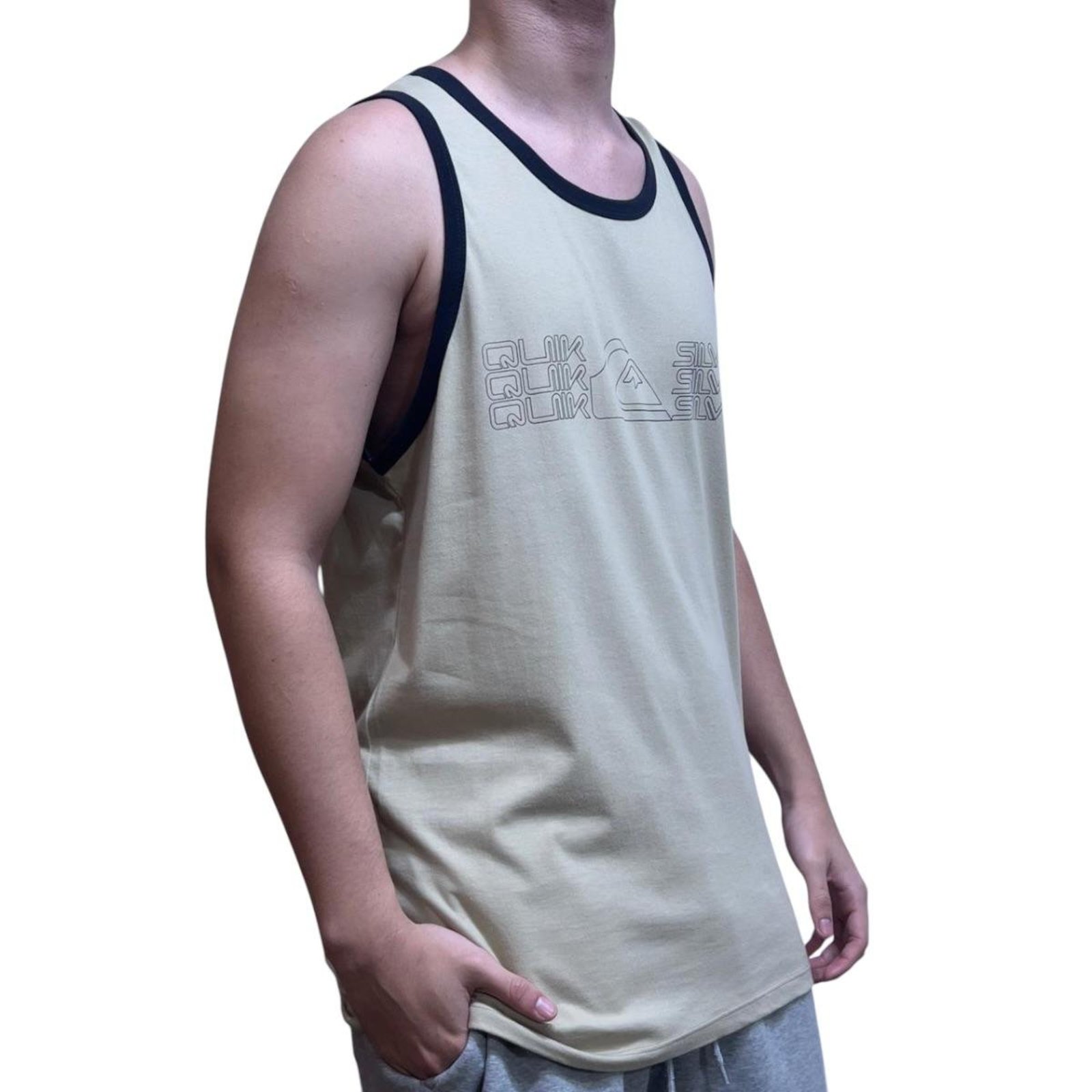 Regata Big Block Logo- Quiksilver - Areia