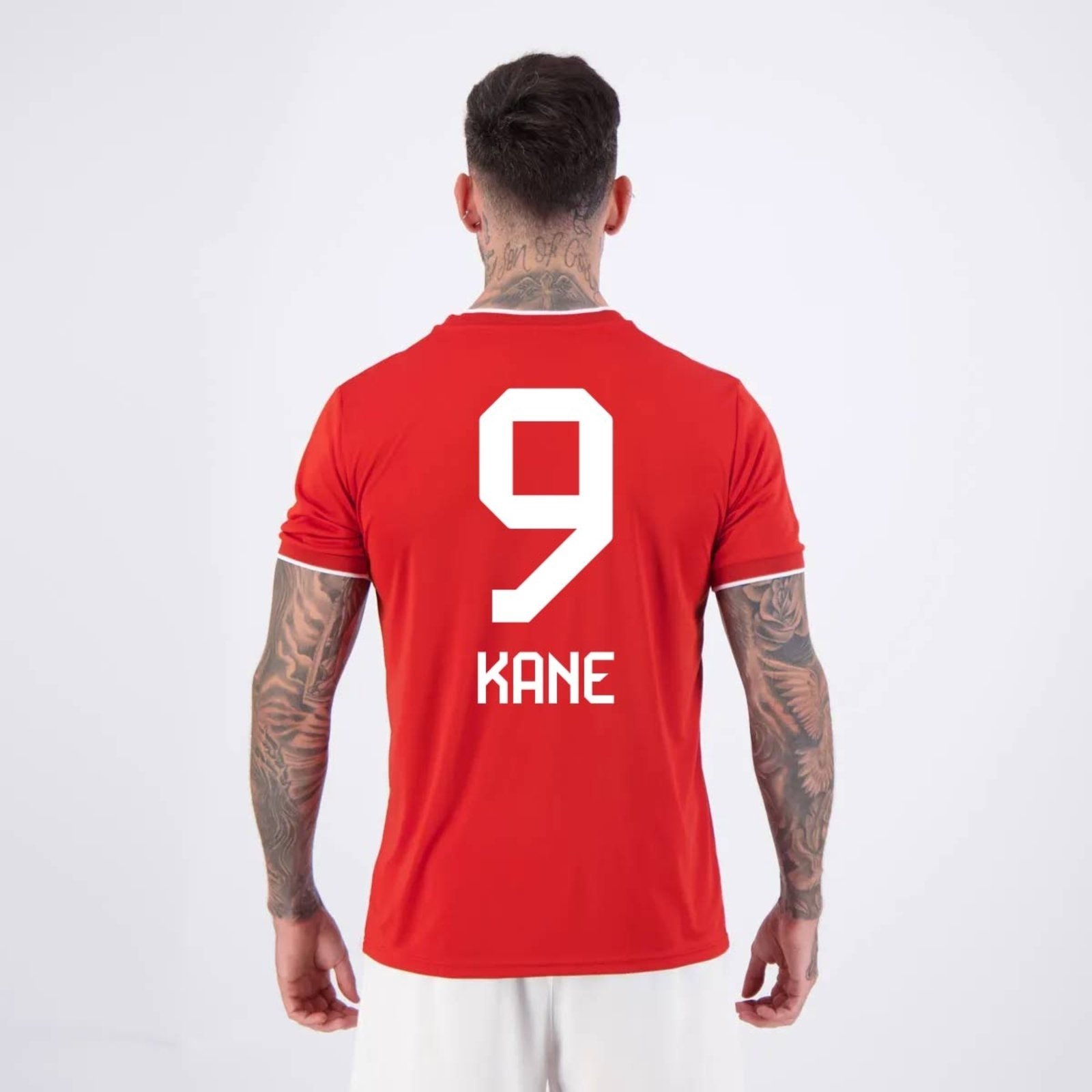 Vista 2 Camisa Bayern de Munique Line Vermelha 9 Harry Kane Balboa vermelho Balboa vermelho