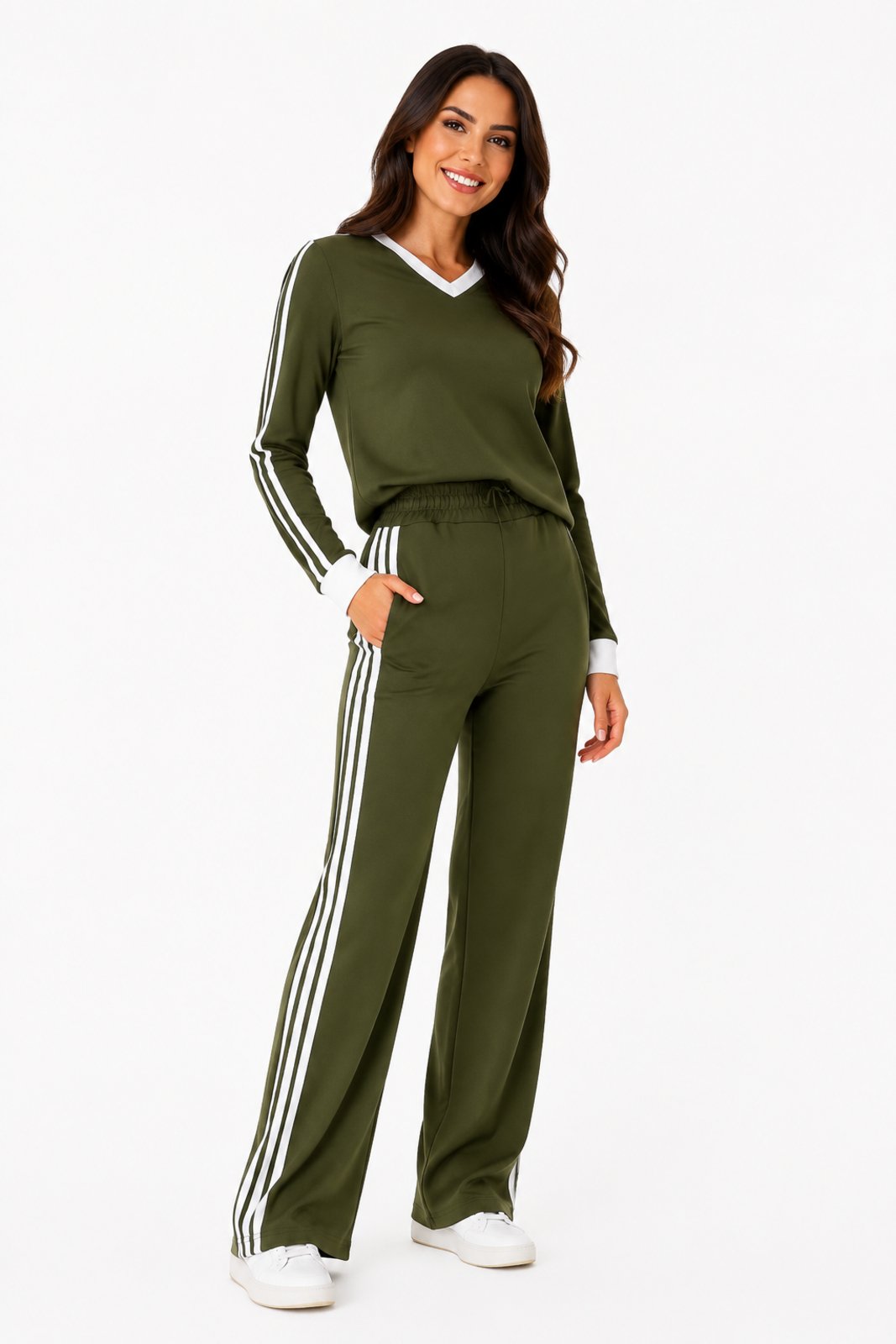 Conjunto Moletinho D Bell Outlet Fashion Esportivo Verde Militar