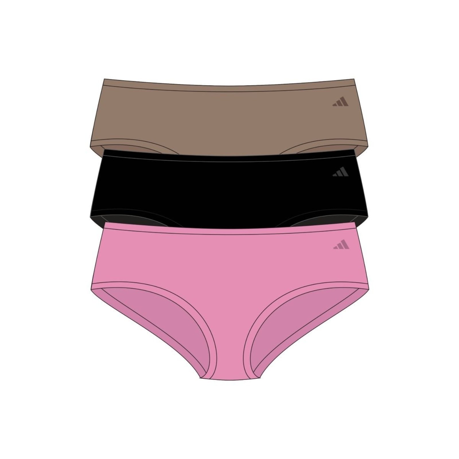 Kit c/ 3 Calcinhas Hipster (Em Cabide)