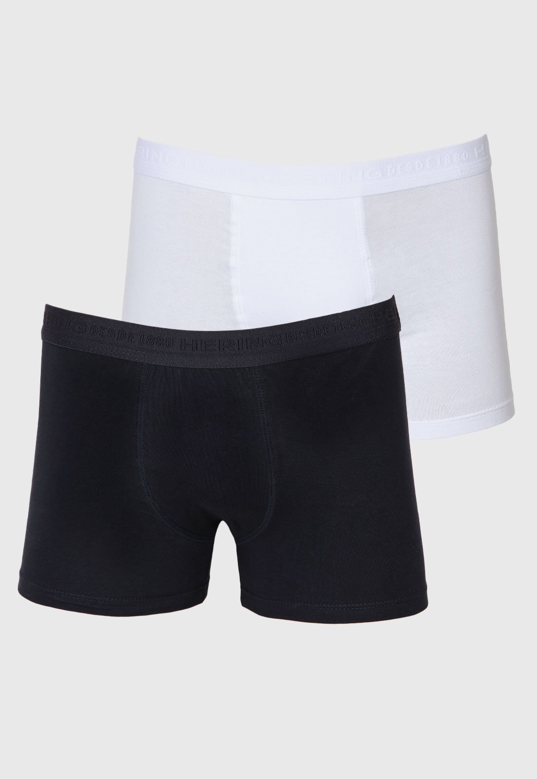 Kit 2 Cuecas Boxer Hering Algodão Elástico Preta