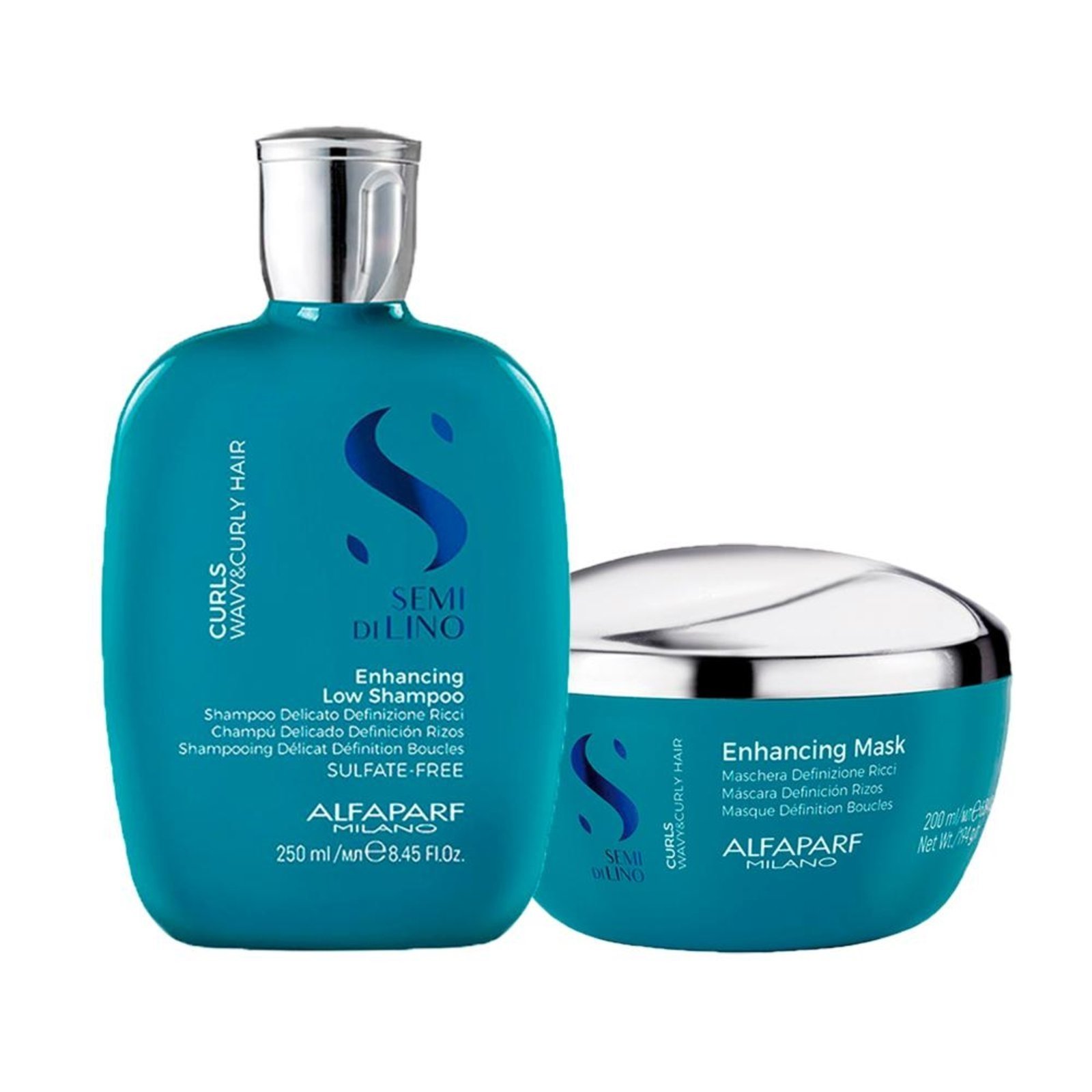 Alfaparf Semi Di Lino Curls Shampoo e Máscara