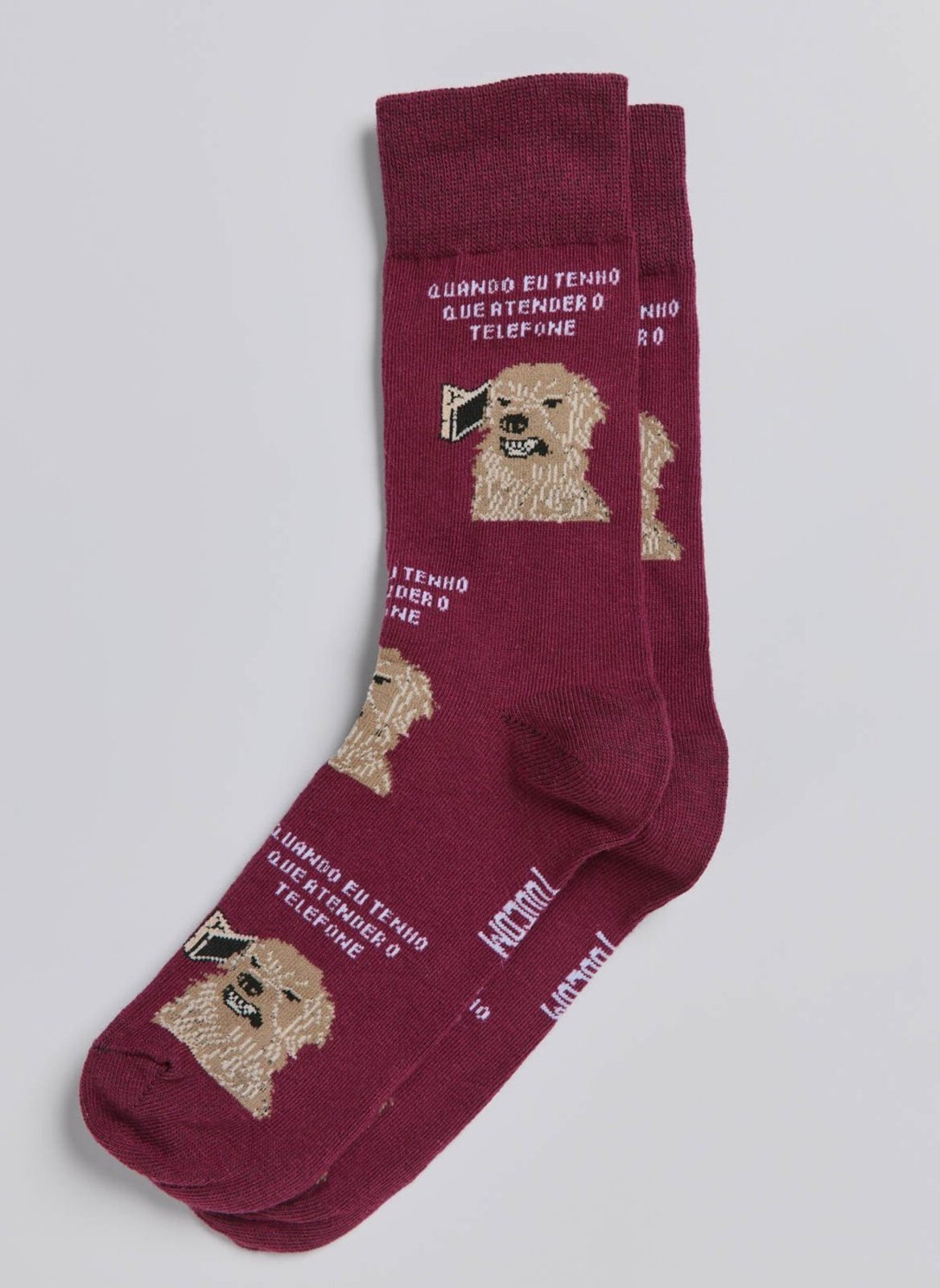 Meia Estampada Doguinho