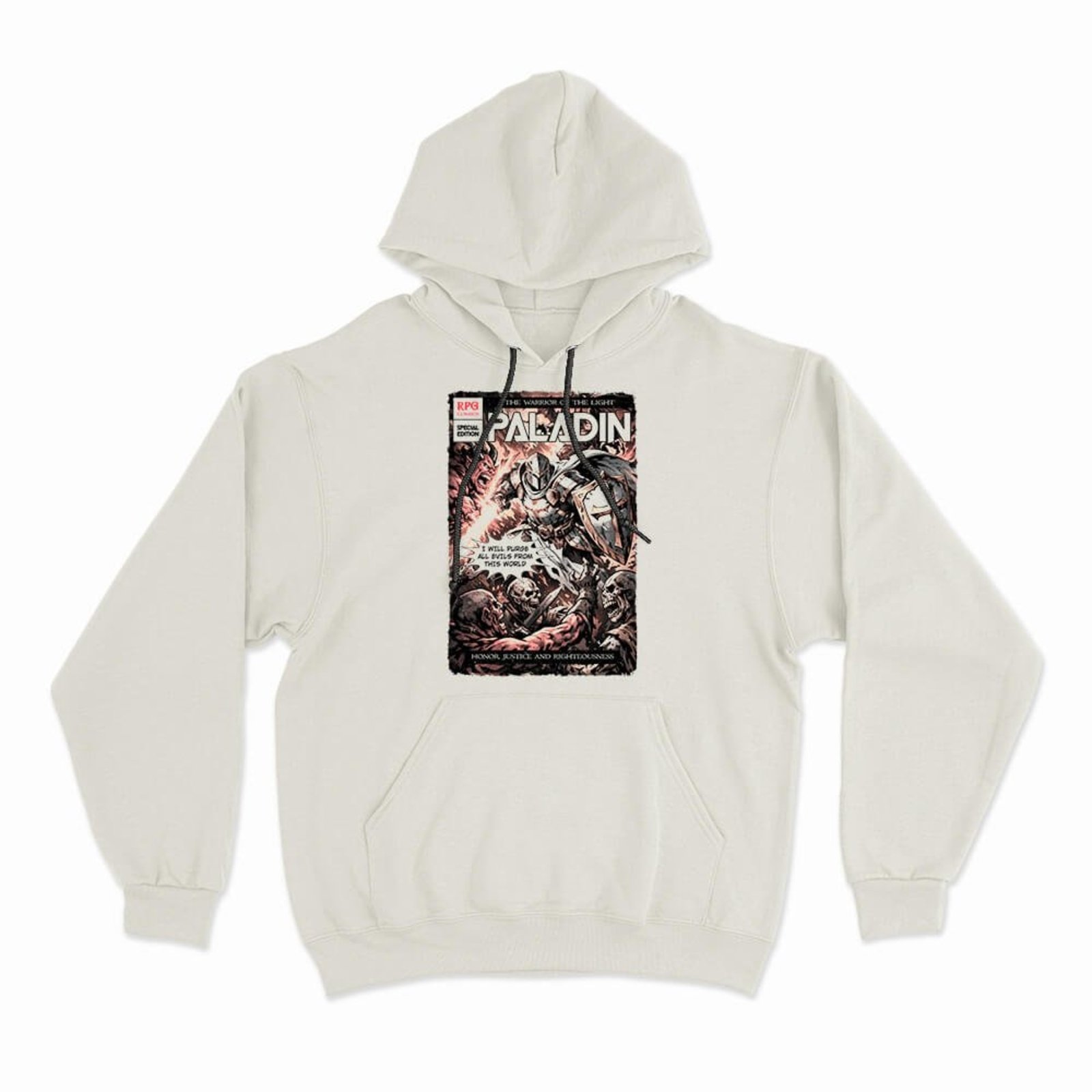 Moletom Com Capuz Paladin Comics - Off White