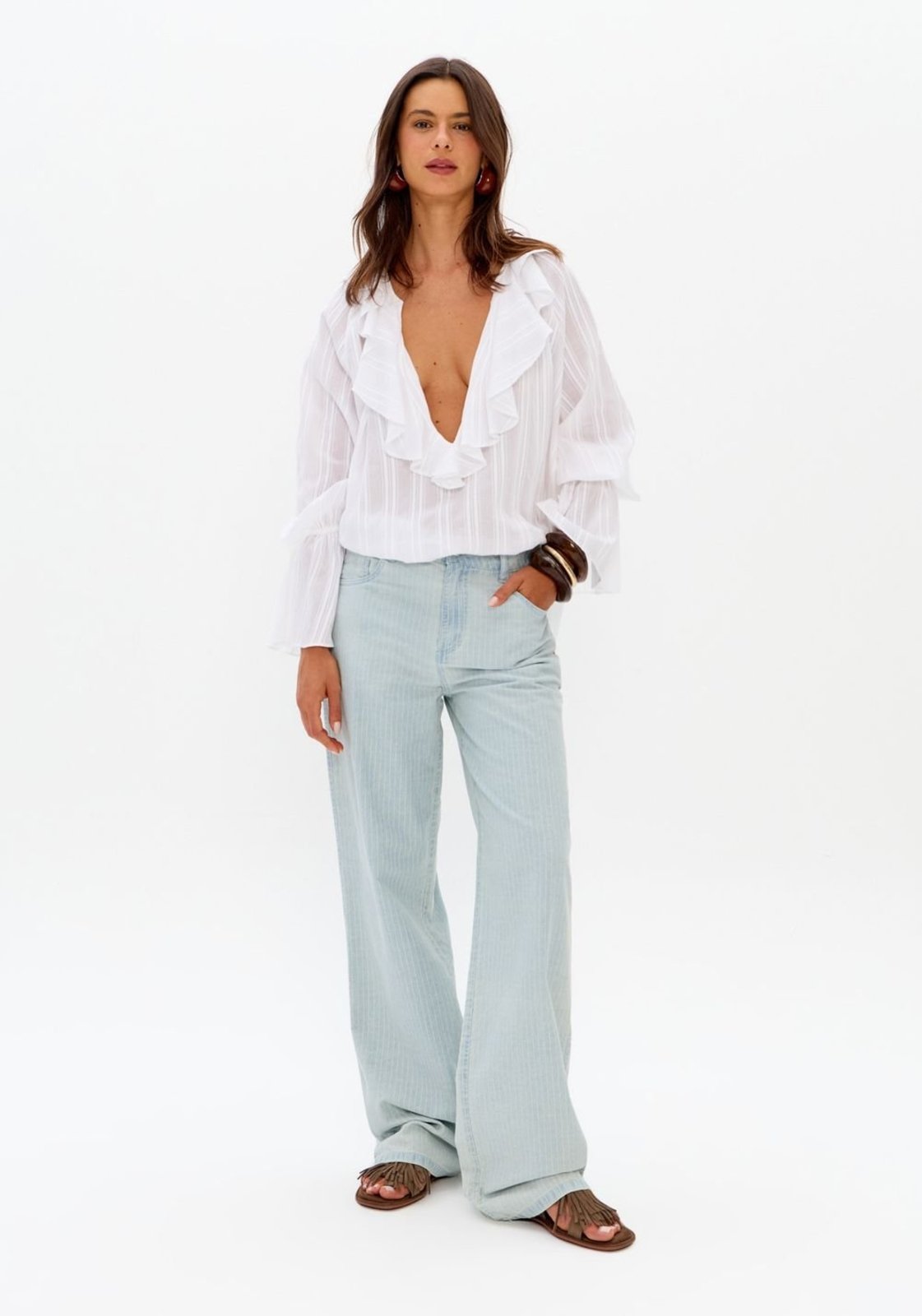 Calça Jeans Full Length Cintura Baixa My Favorite Things