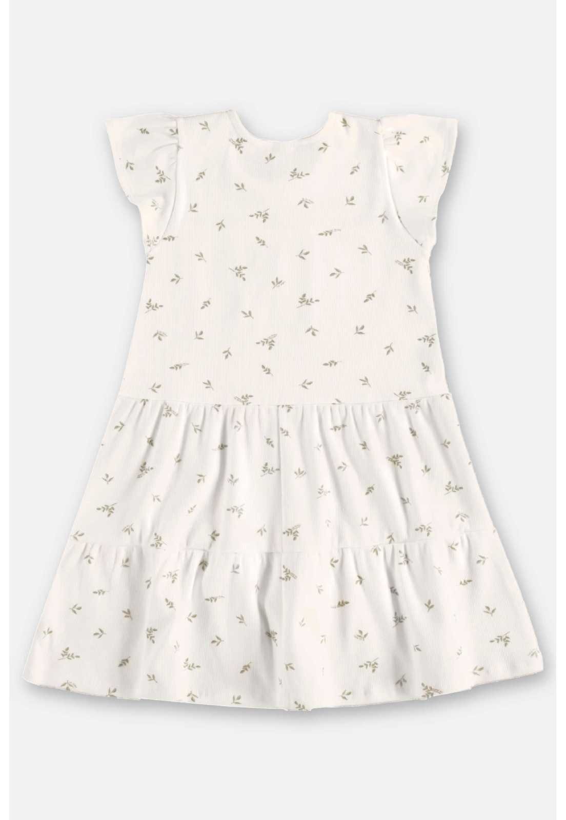 Vista 3 Infantil - Vestido Ribana Sustentável Up Baby branco Up Baby branco