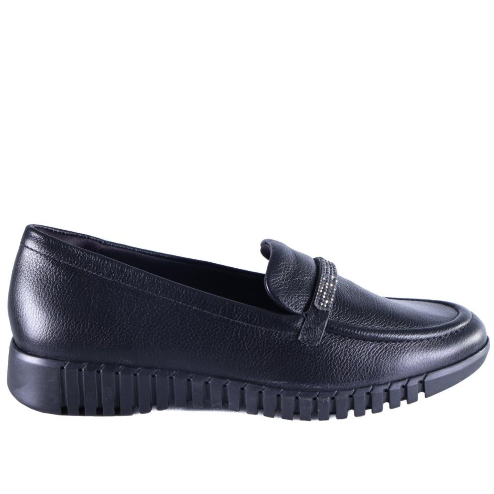 Mocassim Comfortflex Feminino 2476303 Preto Incolor