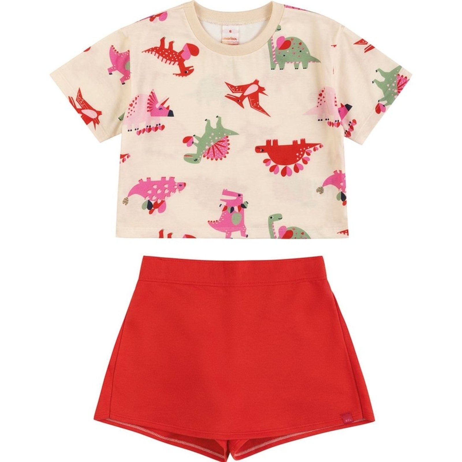 Infantil - Conjunto Curto Estampado Menina Marisol
