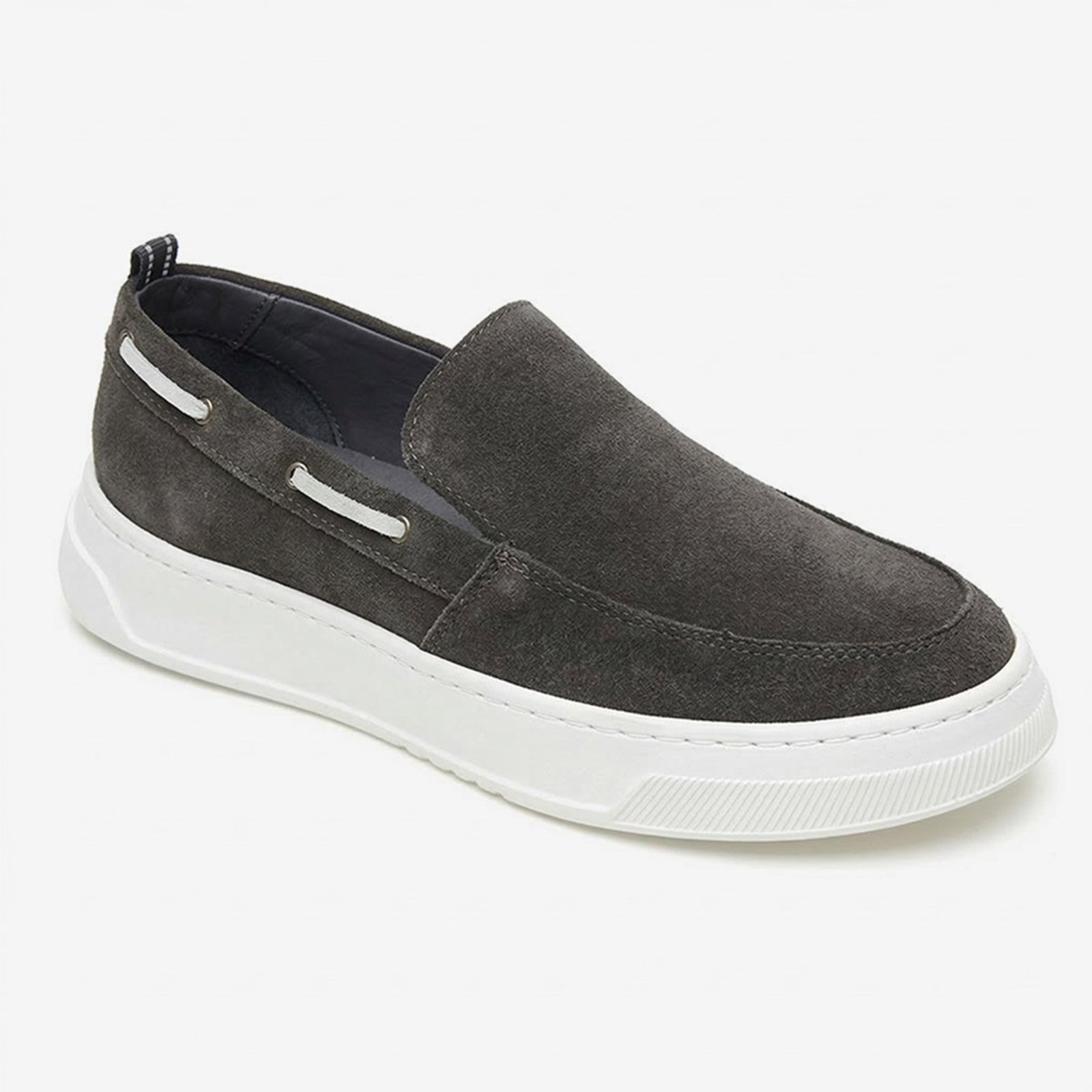 Mocassim Masculino Couro Legítimo Sola EVA Ultra Leve 300gr Cloud Allure Macio Ônix