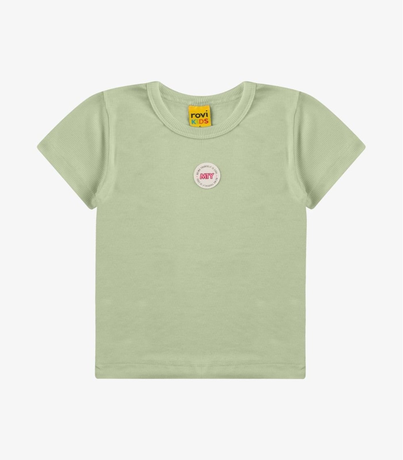 Infantil - Blusa Feminina Ribana de Viscose Rovi Verde