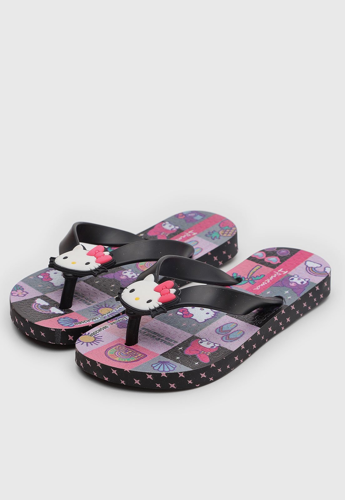 Vista 3 Infantil - Chinelo Ipanema Hello Kitty azul Ipanema azul