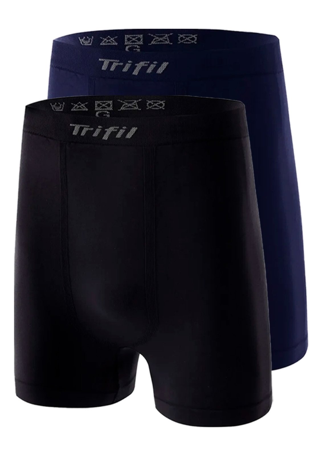 Kit com 2 Cuecas Boxer Trifil 4411 Plus Size Preto