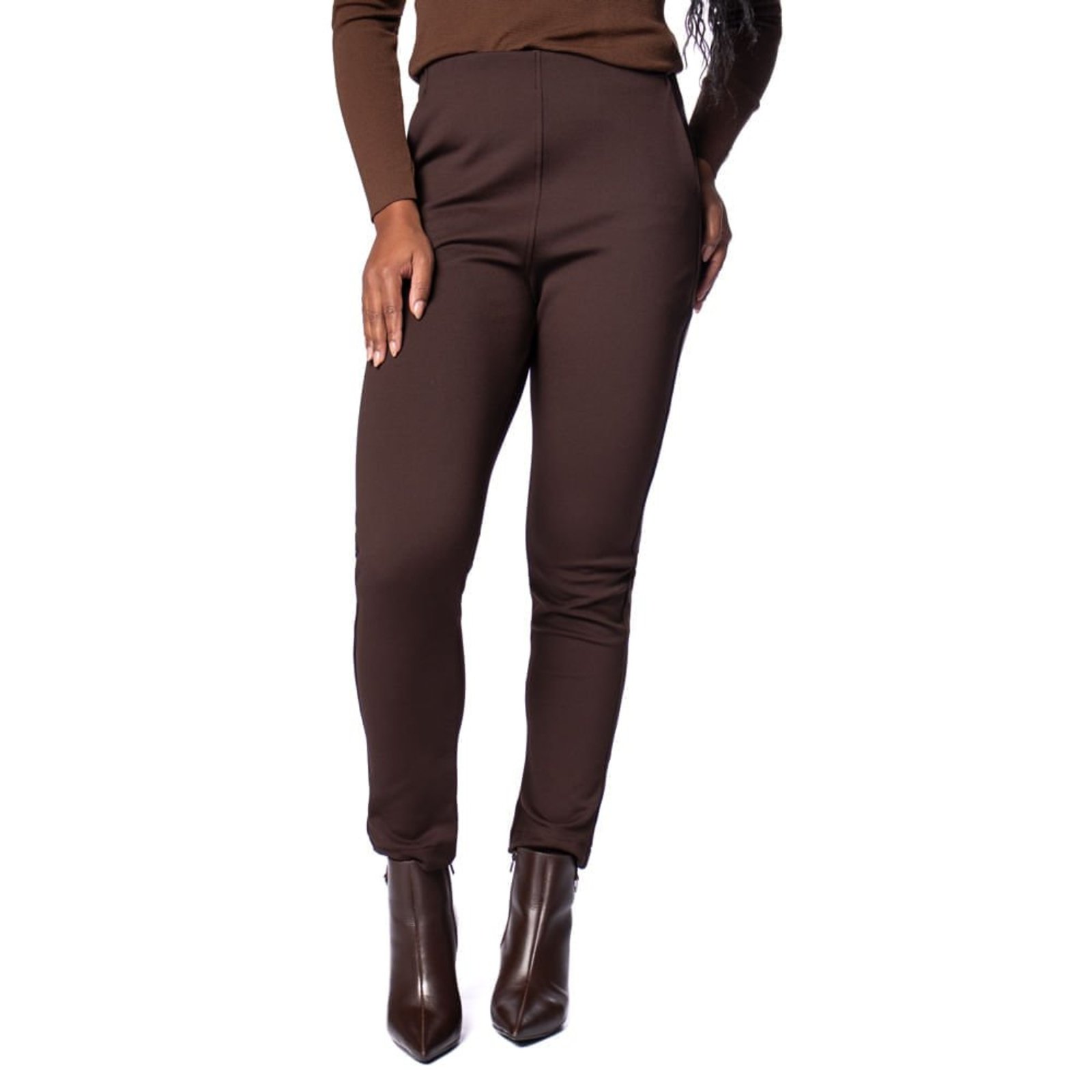 Calça Feminina Biamar Montaria Flanelada Marrom Escuro