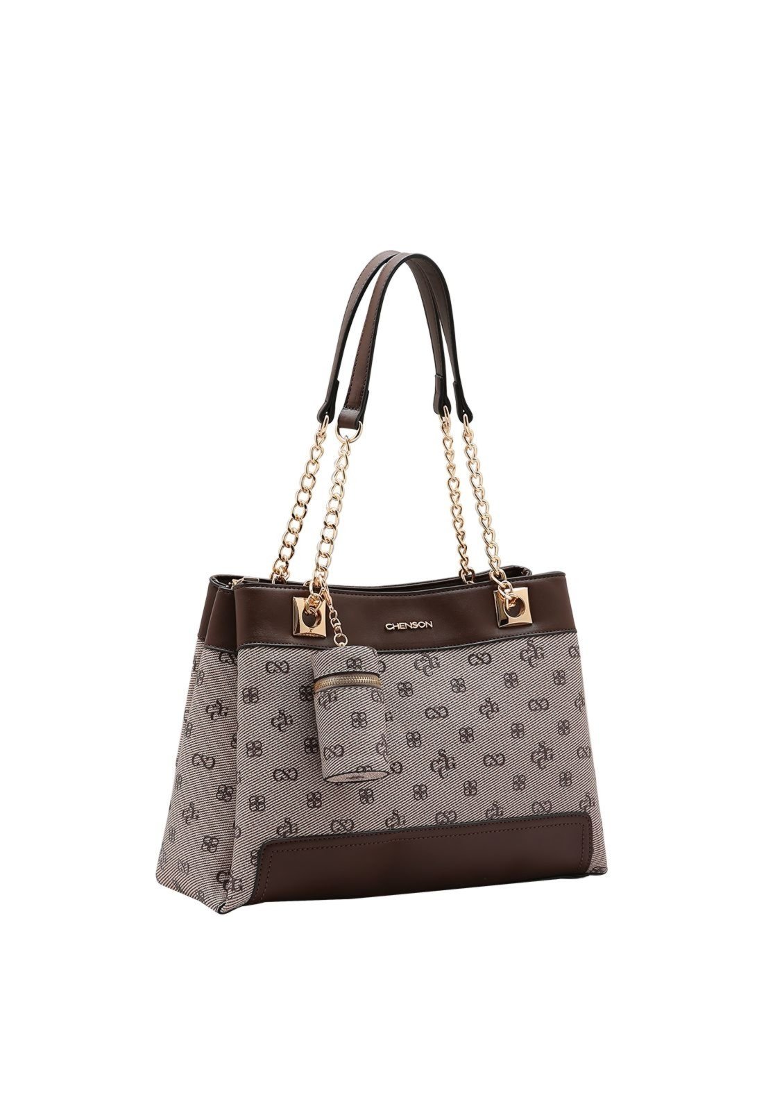 Bolsa Feminina Chenson Monograma Atemporal 3485412 Café