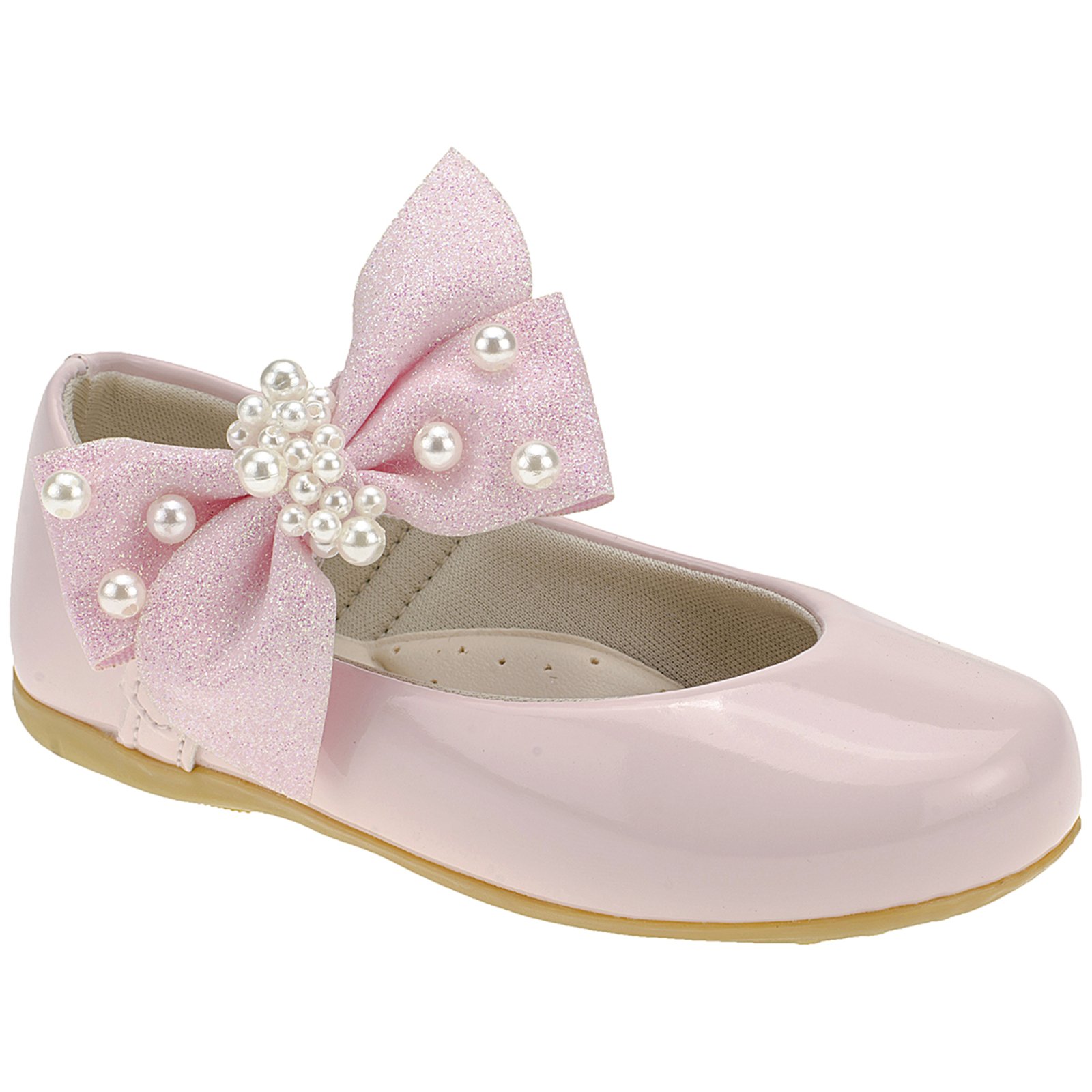 Infantil – Sapatilha Menina Festa Casual Glitter Confortável – Rosa