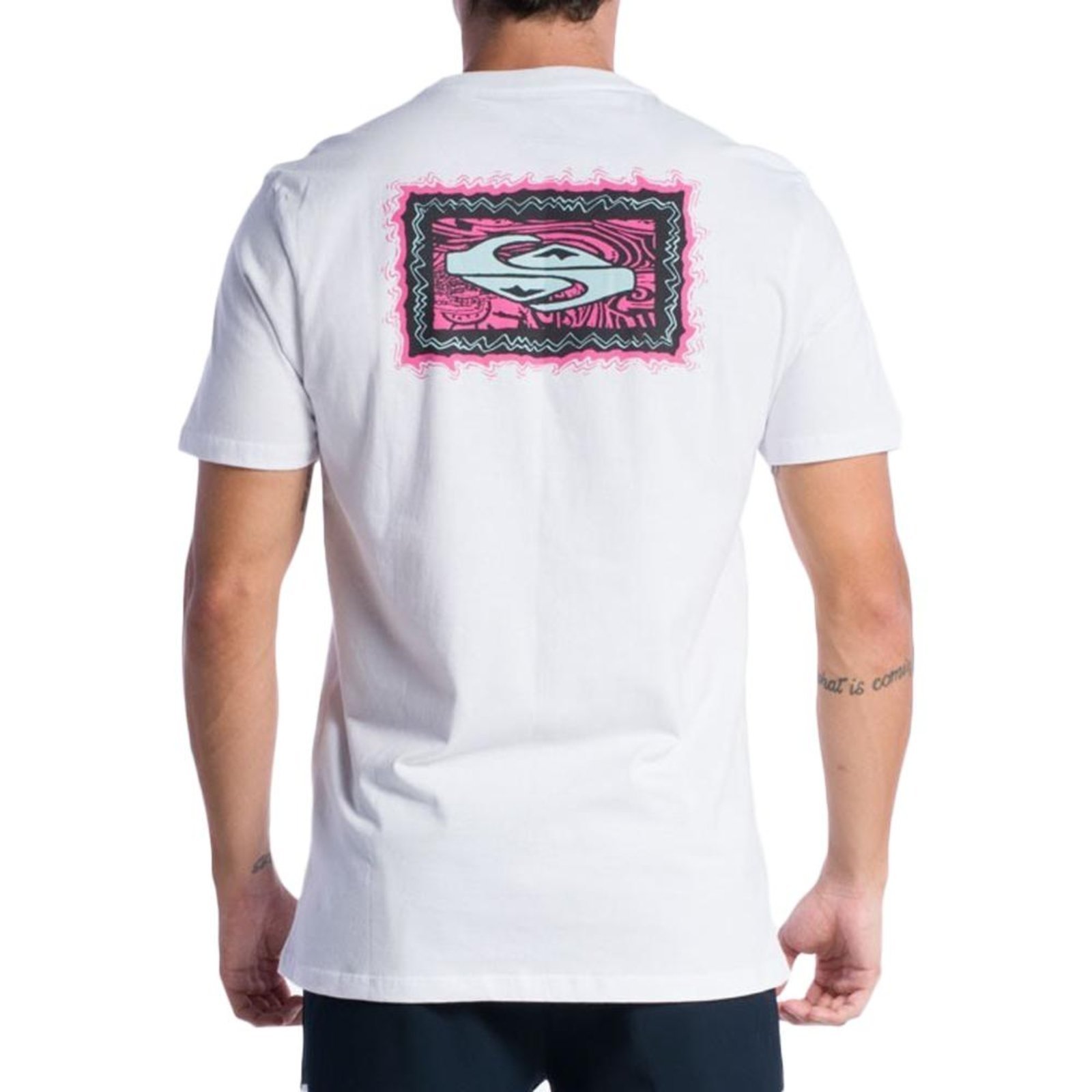 Camiseta Quiksilver Taking Roots SM24 Masculina Branco