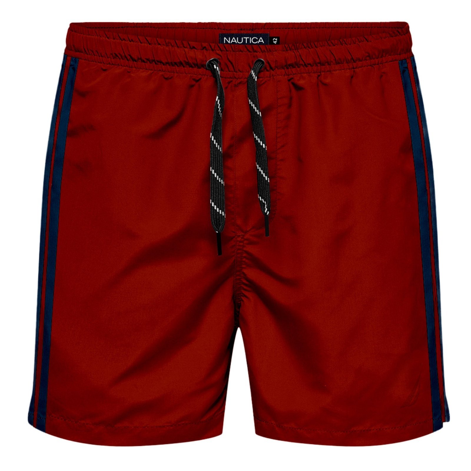 Vista 2 Shorts Nautica Água Com Faixas vermelho Nautica vermelho