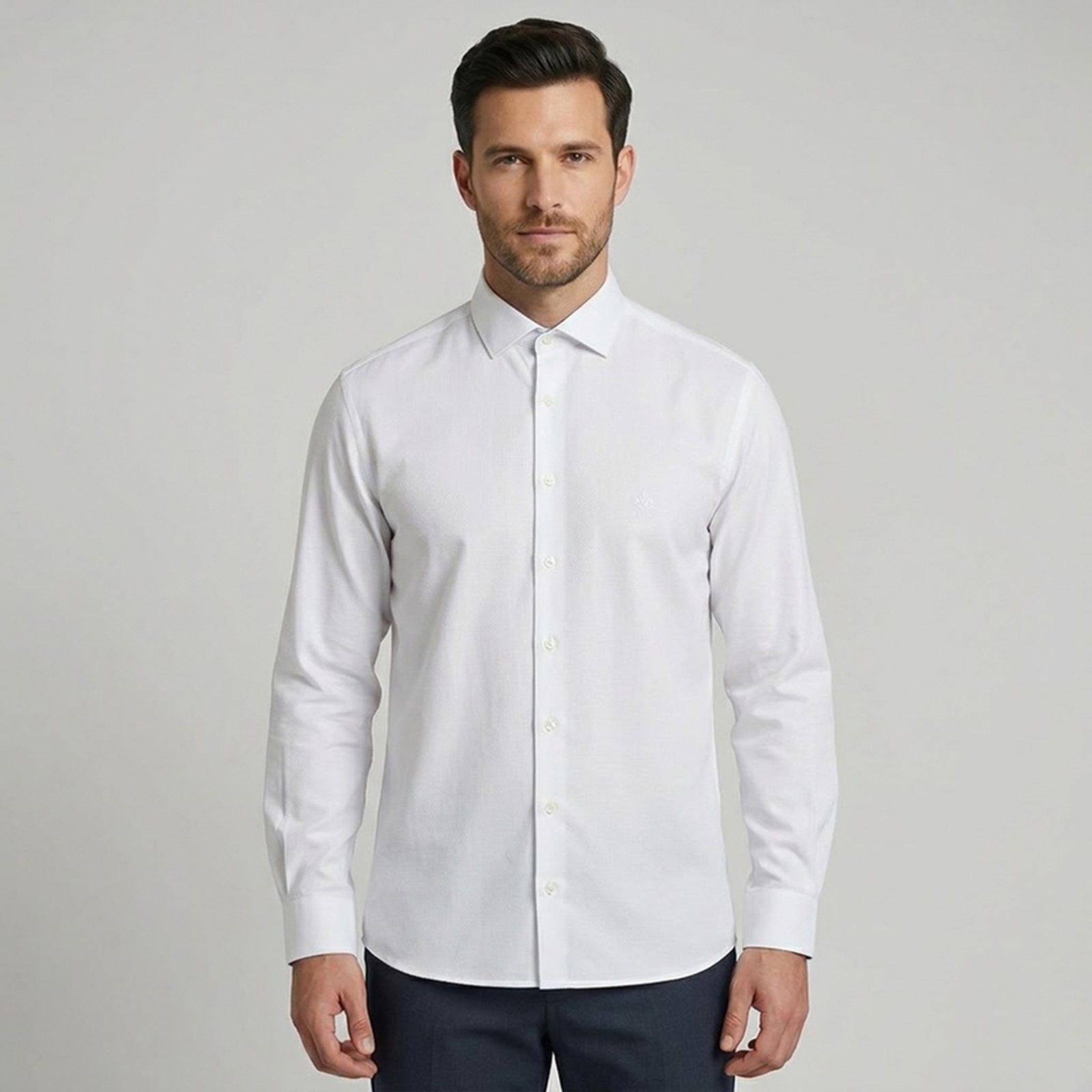 Camisa Dudalina Comfort Lisa In26 Branco Masculino