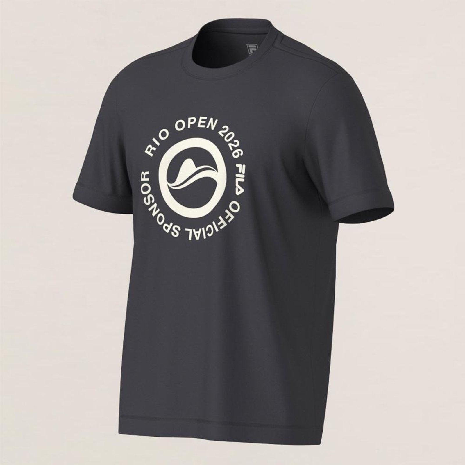 Camiseta Fila Regular Official Sponsor Rio Open 26 Masculina Incolor