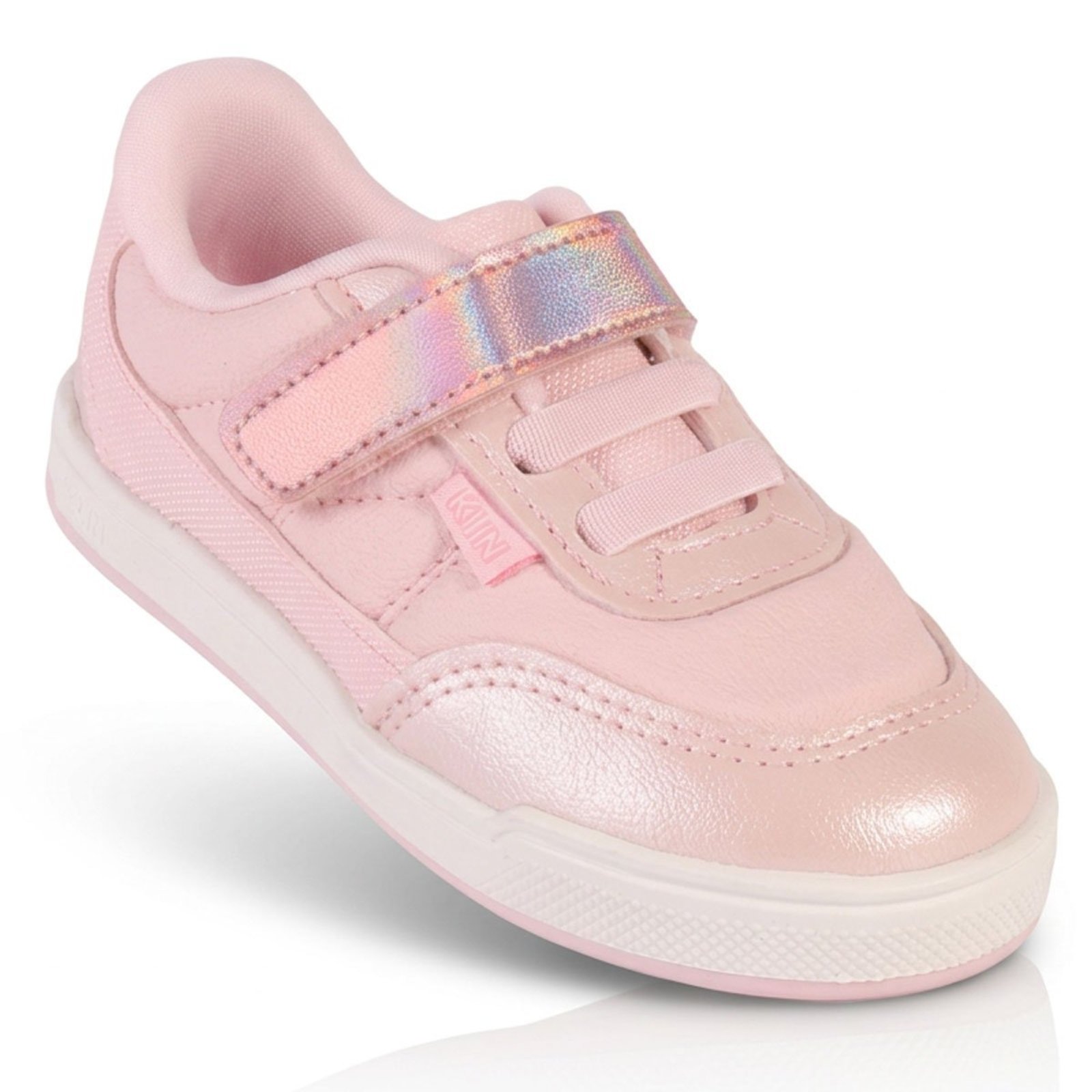 Infantil - Tênis Feminino Klin Sky Casual Rosa com Calce Fácil