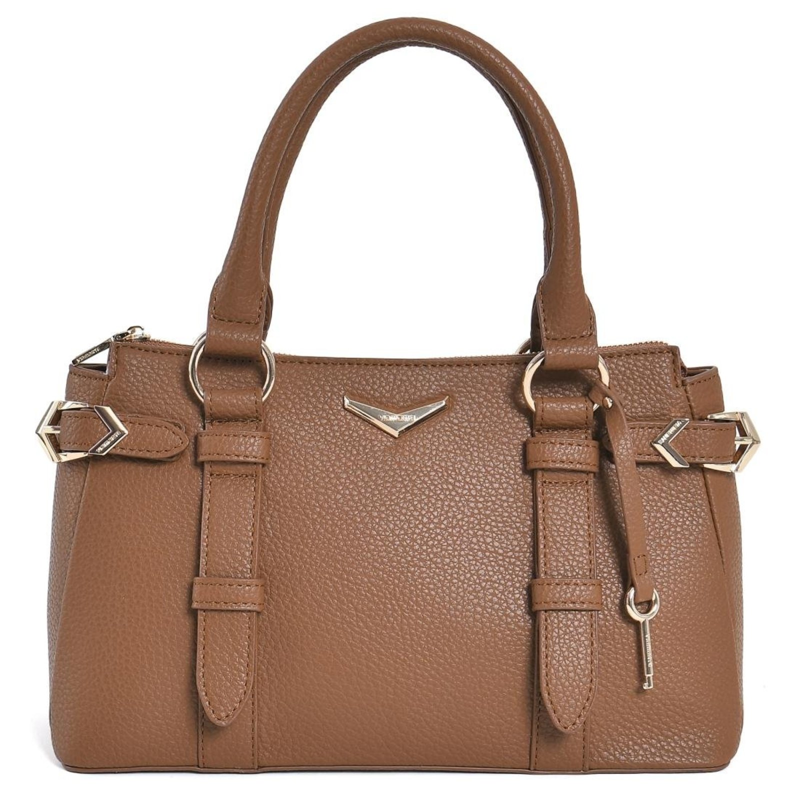 Bolsa Tote Via Marte Key Feminina Caramelo