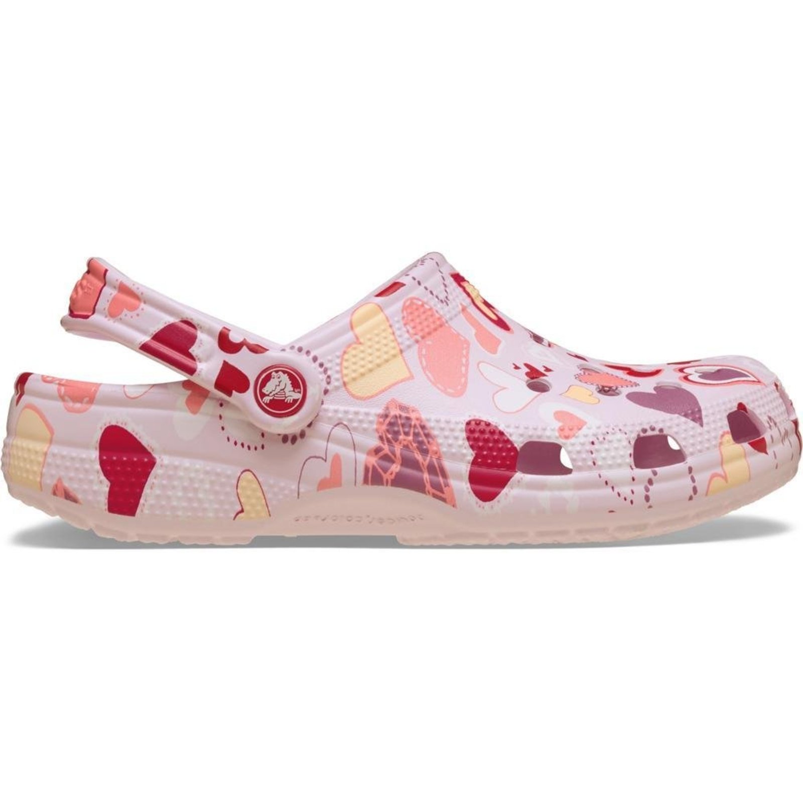 Infantil - Sandália Crocs Classic Valentines Day Clog K Pink Milk/Hearts Rosa