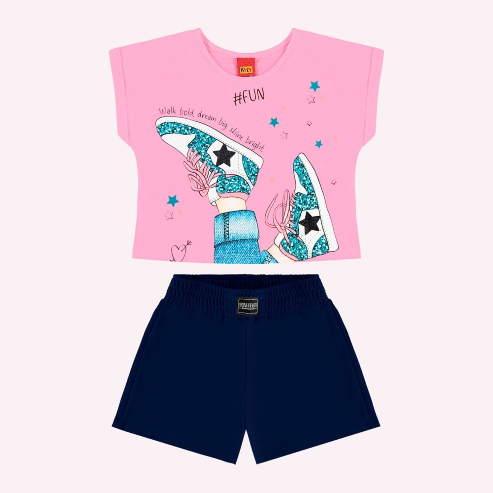Infantil - Conjunto Menina em Algodão Kyly