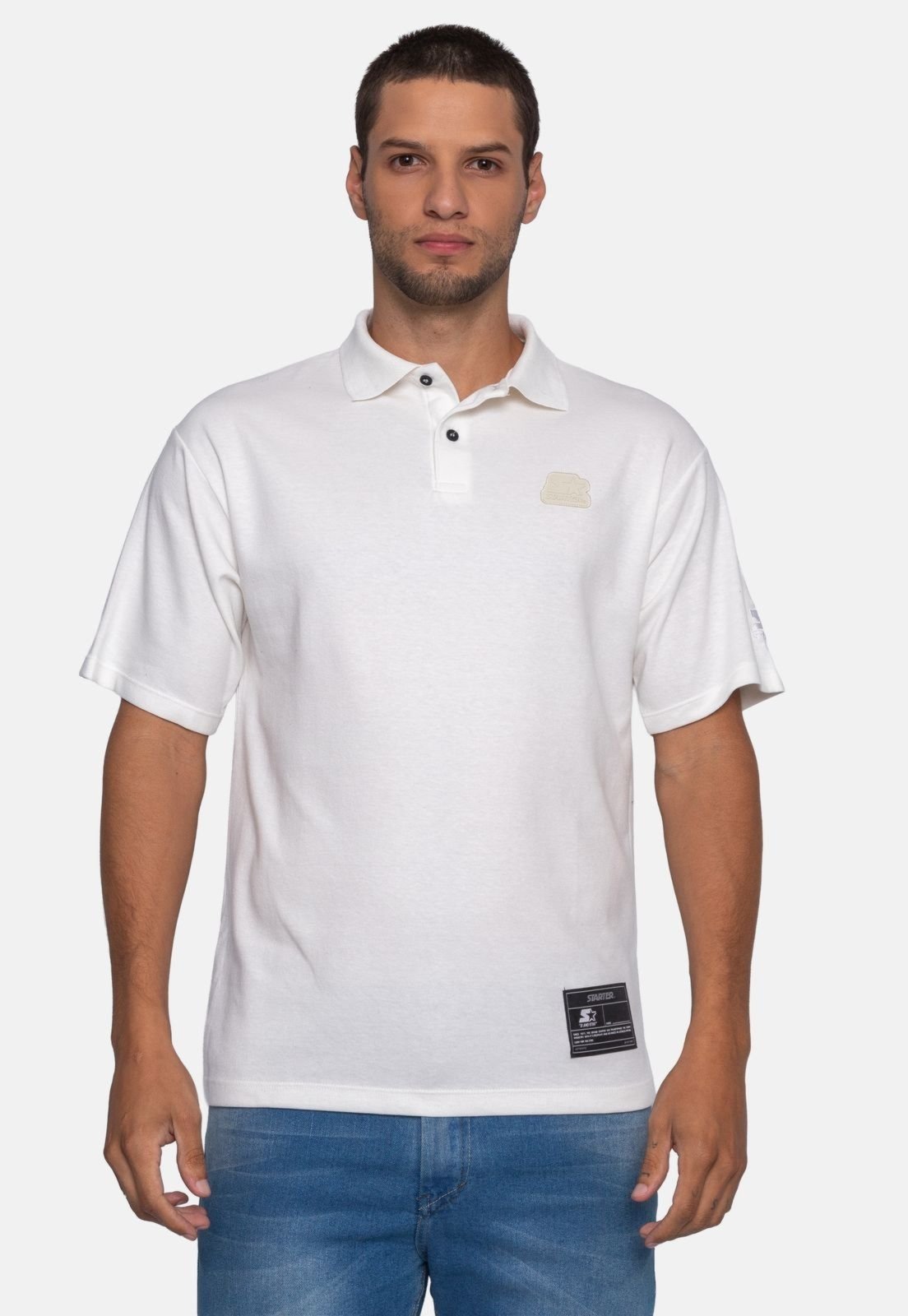 Camisa Polo Starter Masculina Off White