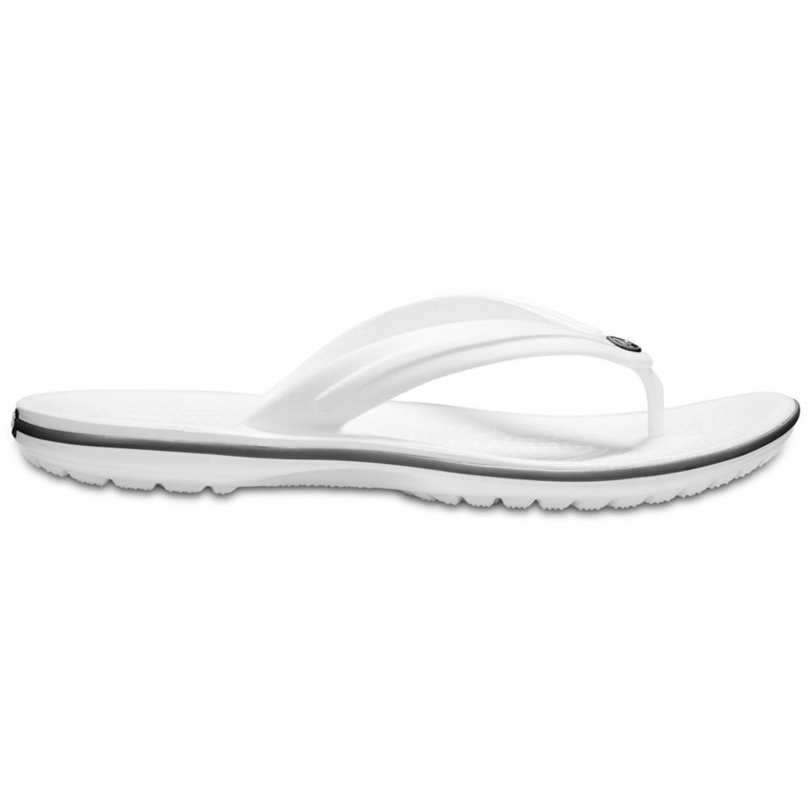 Chinelo crocs crocband flip white Branco