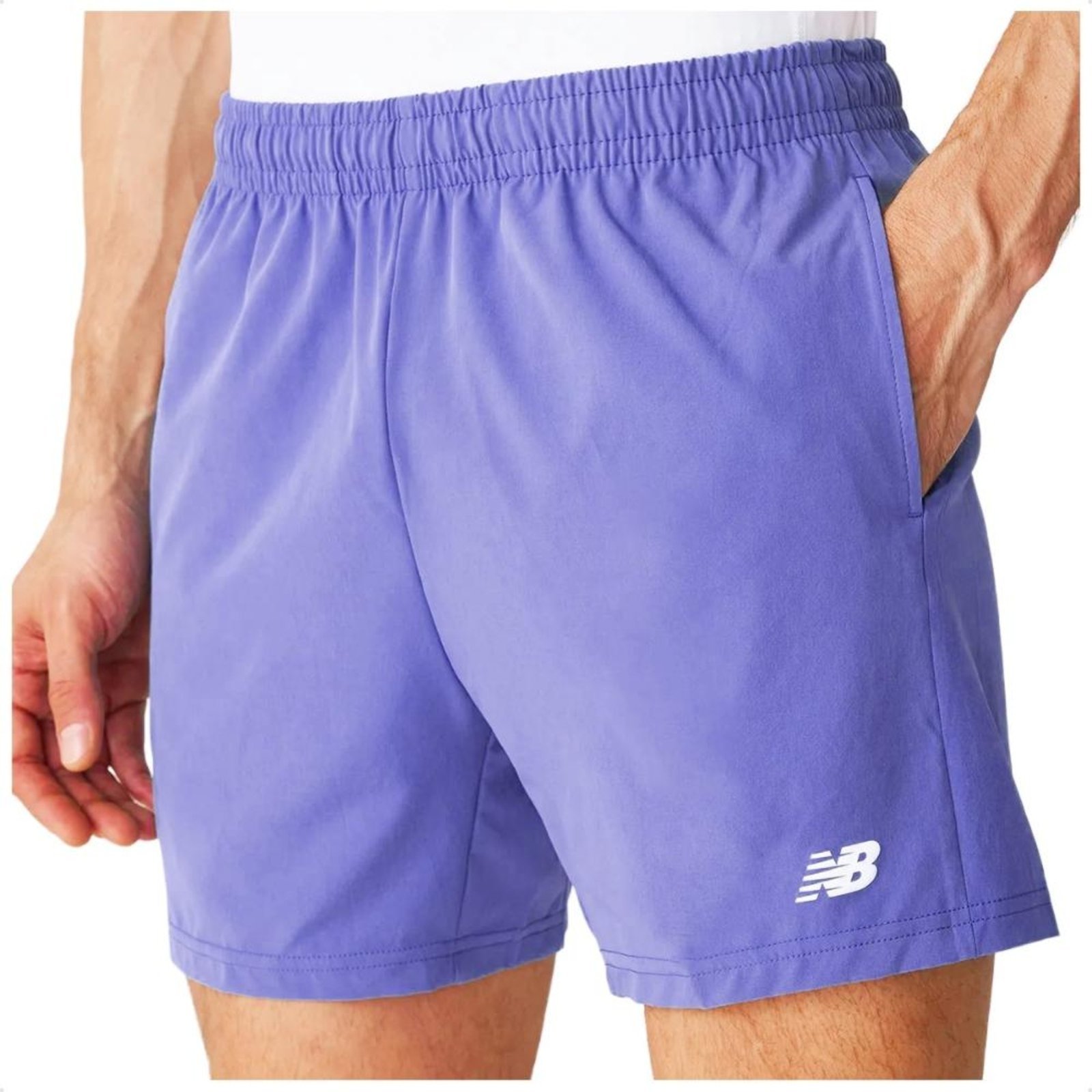 Shorts New Balance Sport Essentials Run Masculino Roxo