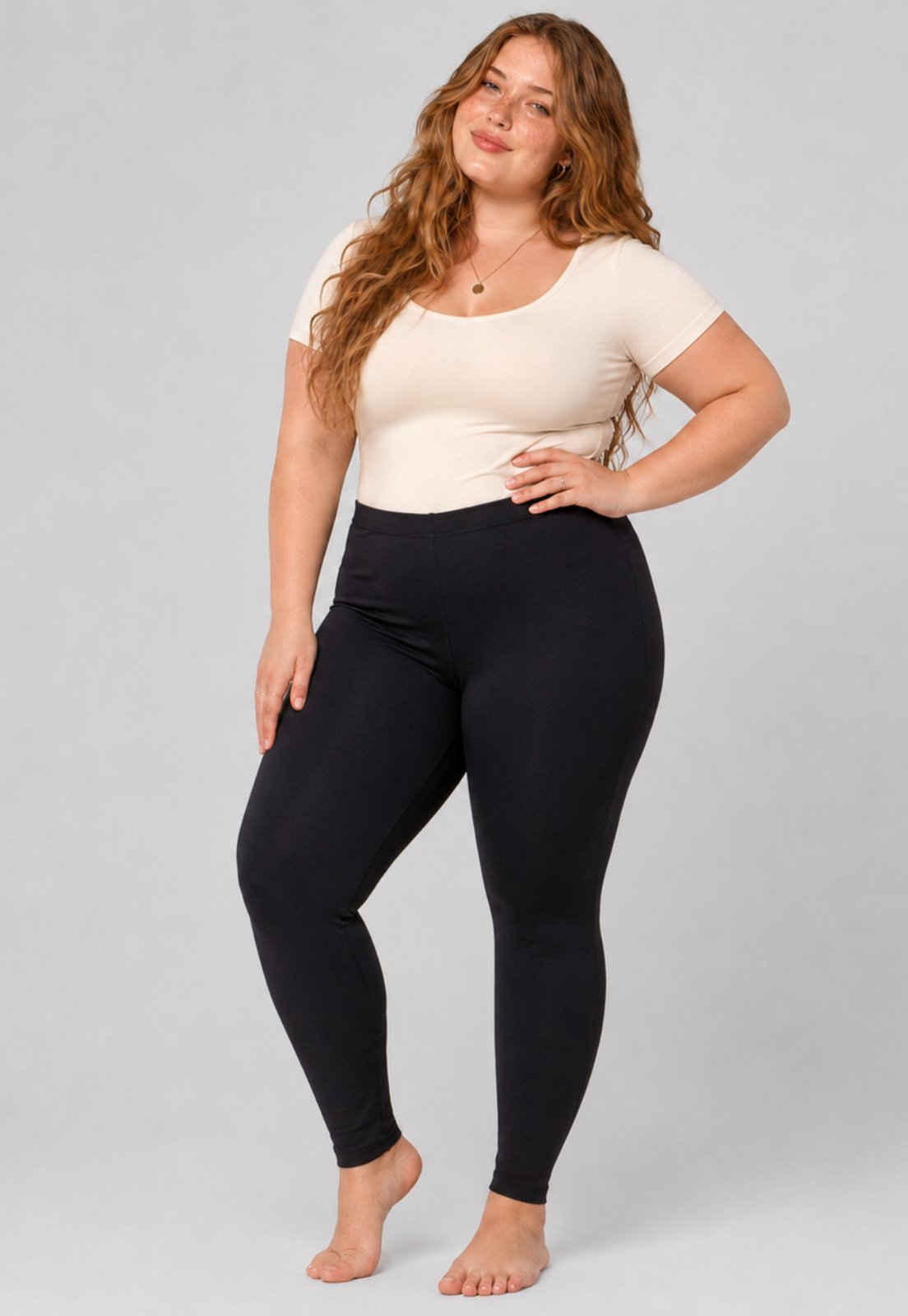 Calça Feminina Segunda Pele Plus Size Confortável Zero Transparencia