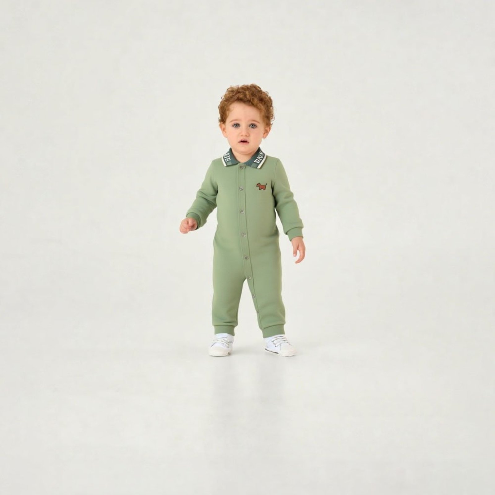 Infantil - Macacao Verde Pulla Bulla Menino - 55162-1395