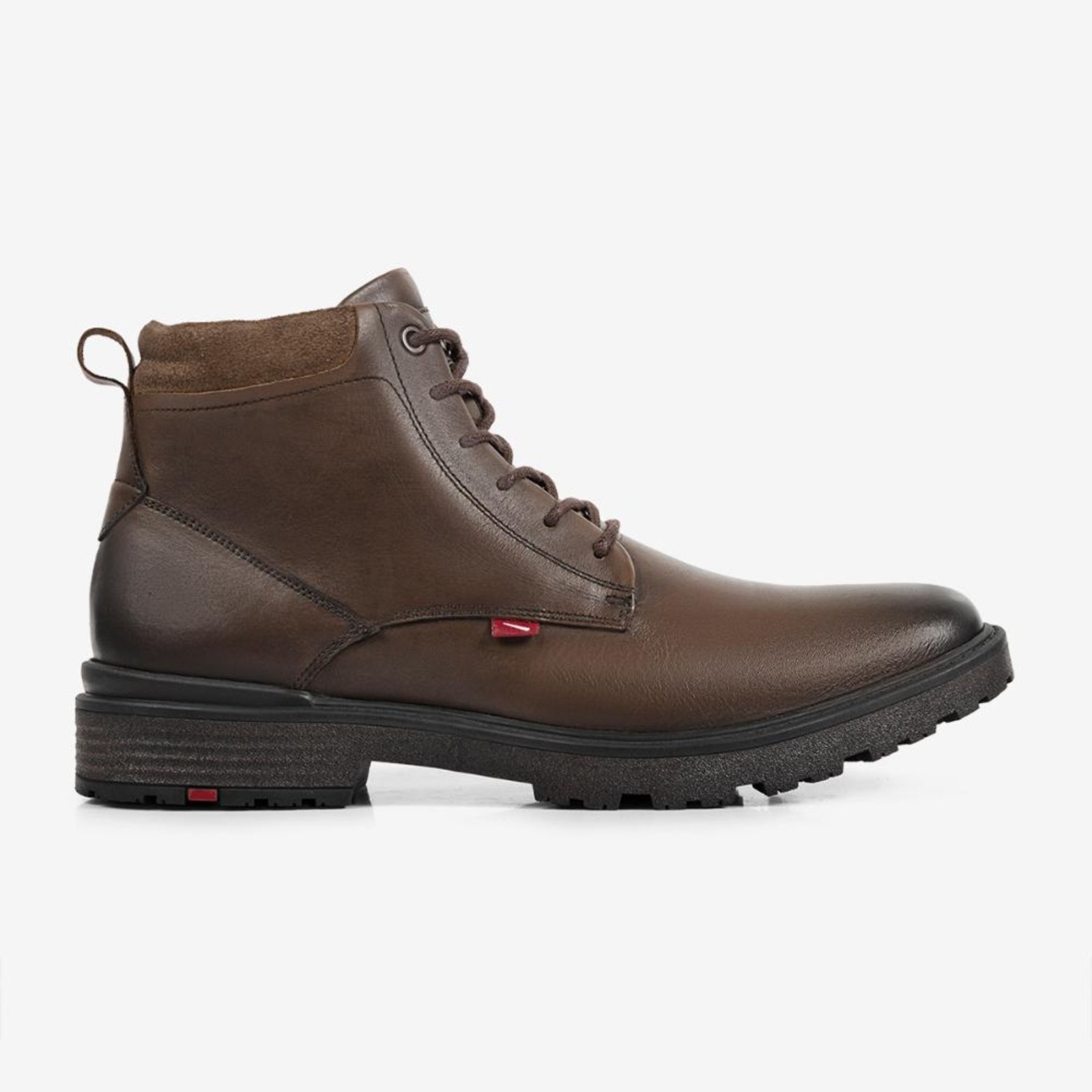 Bota Masculina Couro Legítimo Ferracini Atenas Coturno Marrom