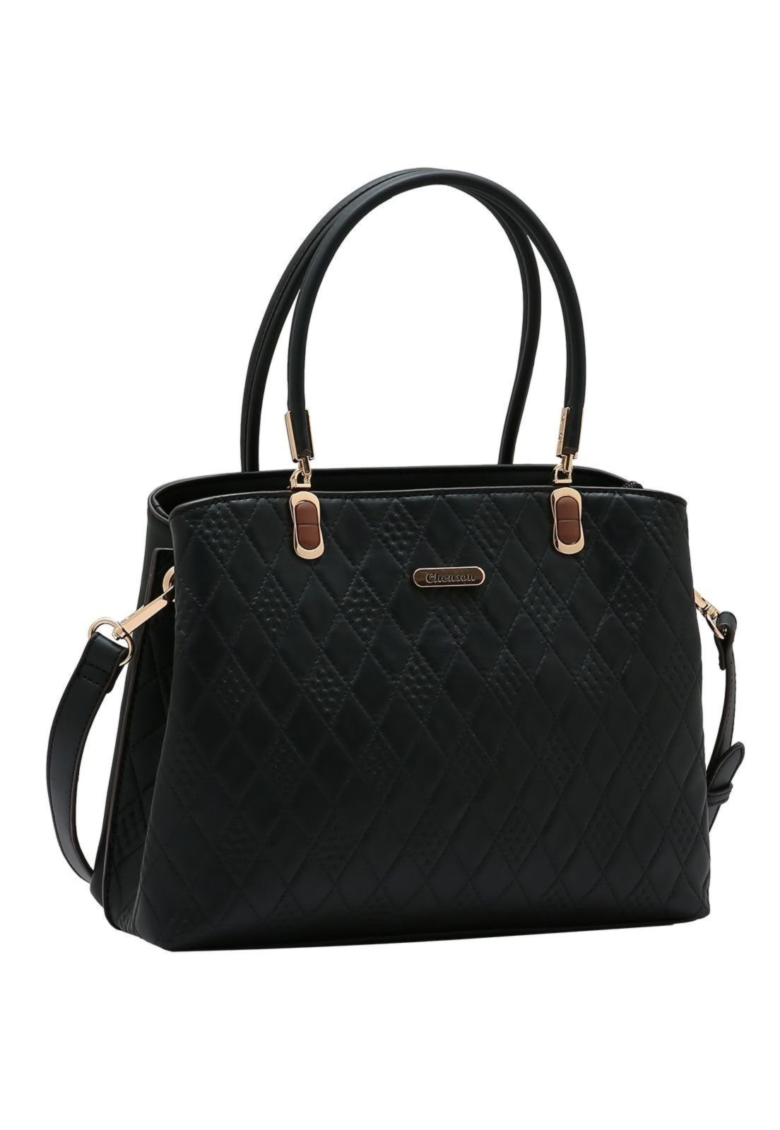 Bolsa Feminina Chenson Geométrico 3485261 Preto