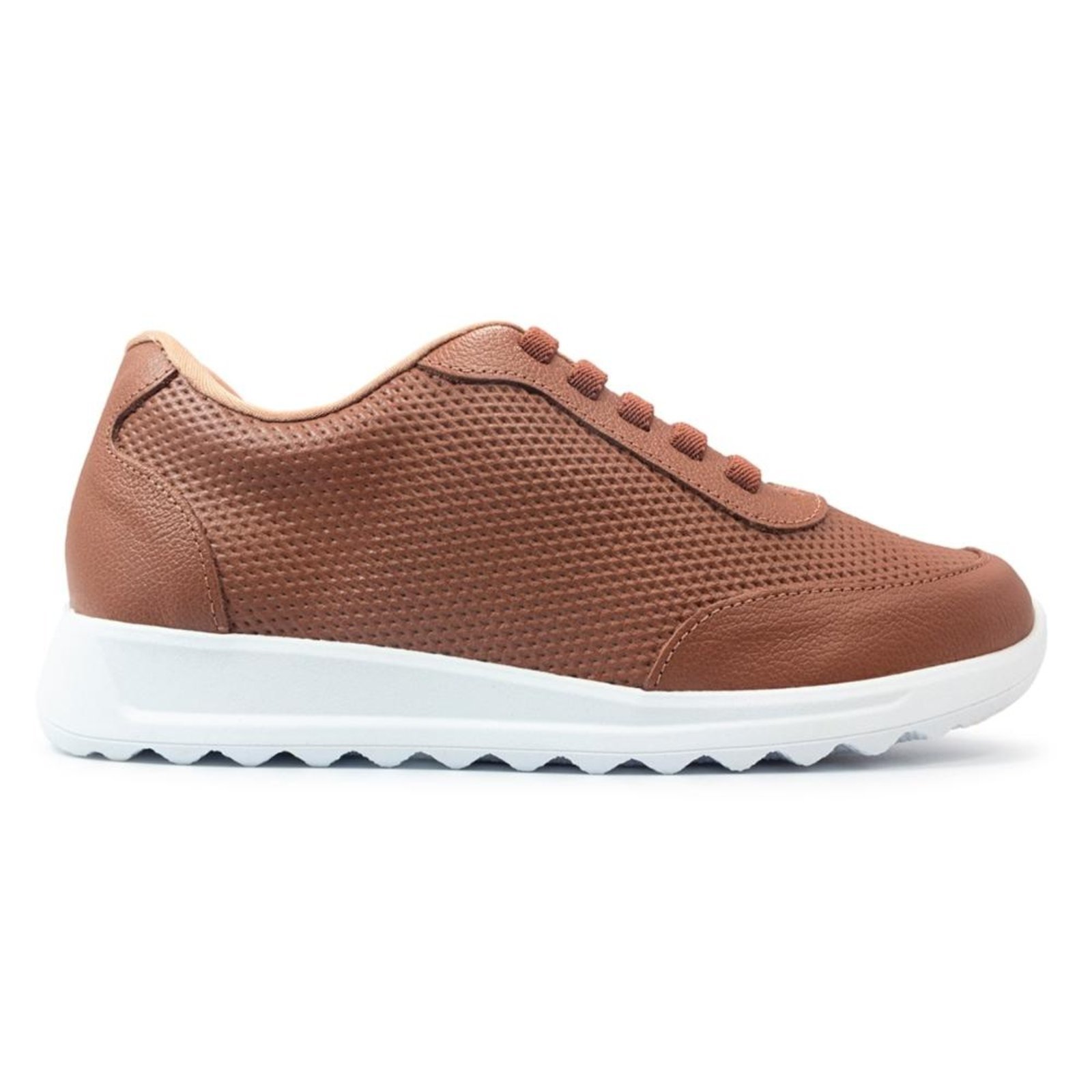 Tênis Usaflex Feminino Couro Casual UC0702 Marrom