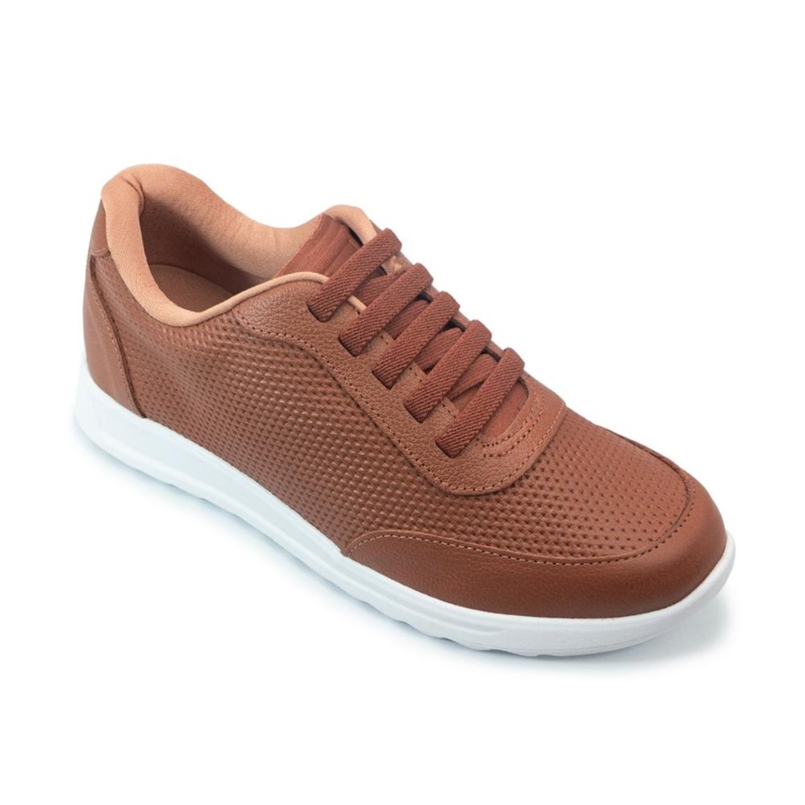 Vista 3 Tênis Usaflex Feminino Couro Casual UC0702 branco Usaflex branco