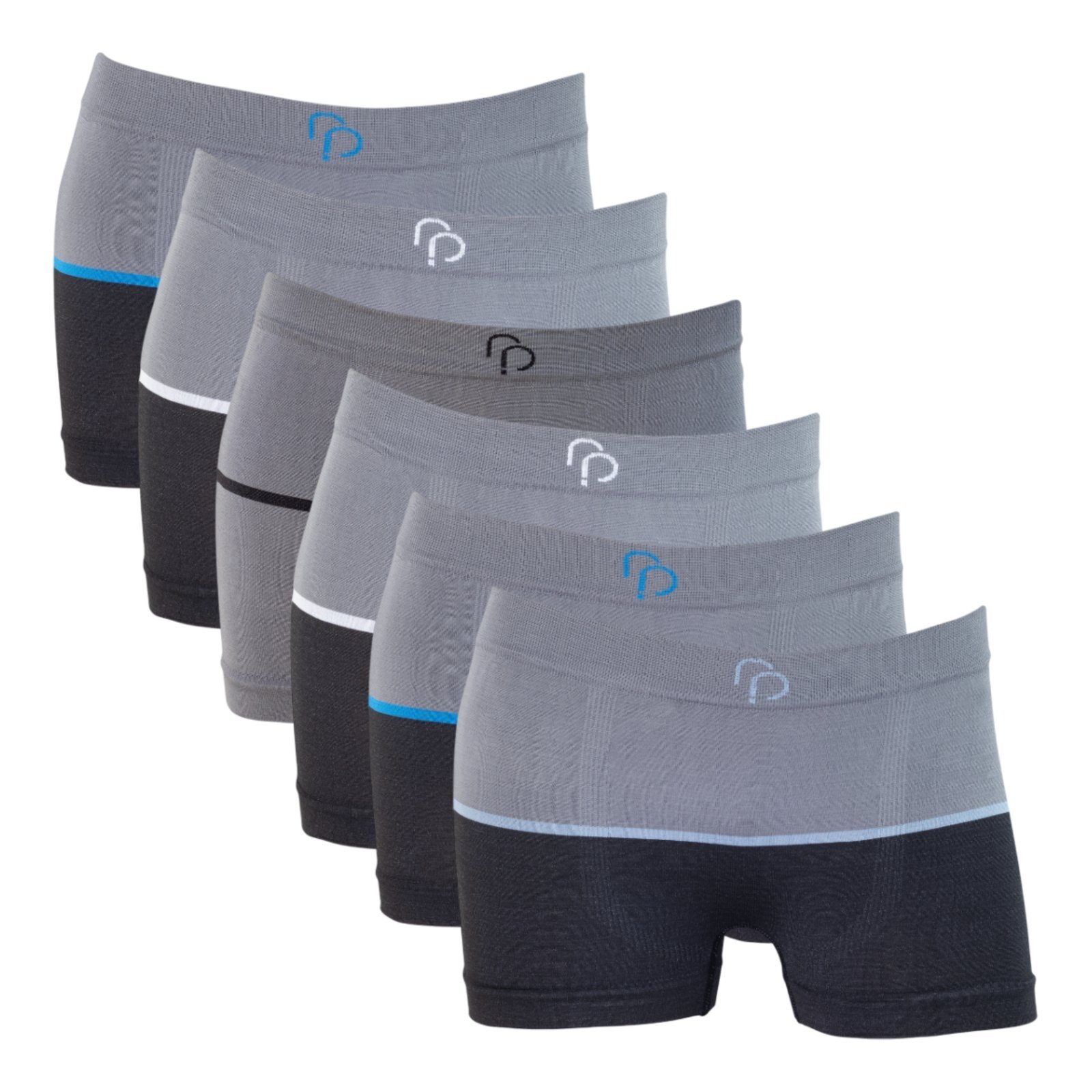 Kit 6 Cuecas Boxer Sem Costura Rafa Parize Meninos Microfibra Sortida