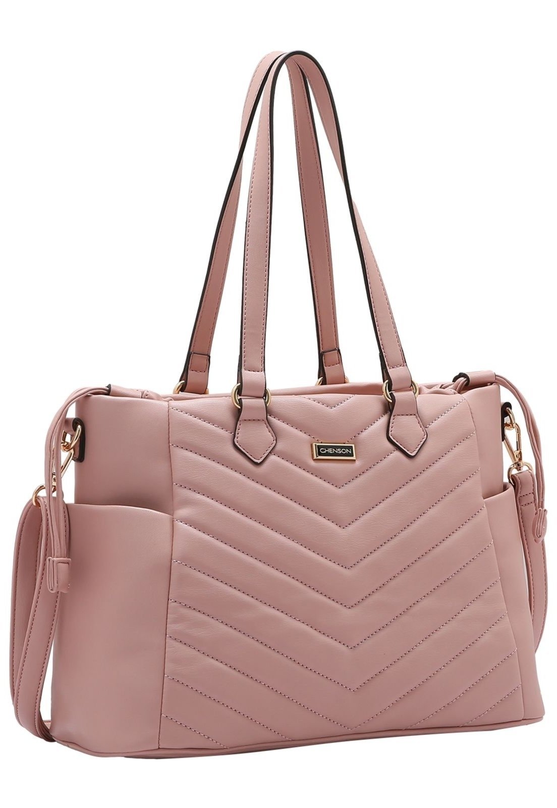Bolsa Feminina Chenson Matelasse Diagonal Rosa
