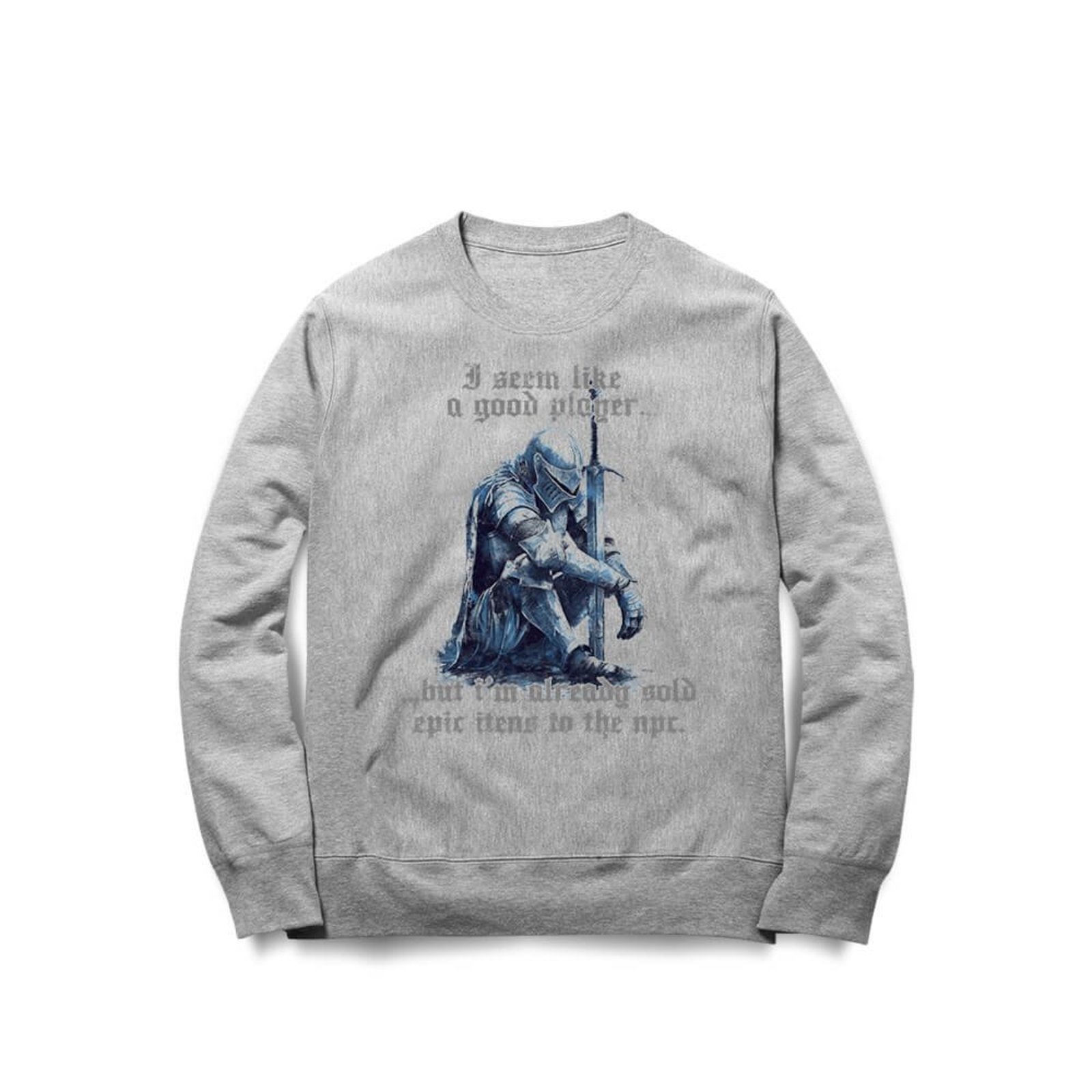 Moletom Selling Epic Itens - Mescla Cinza - Casual - Studio Geek