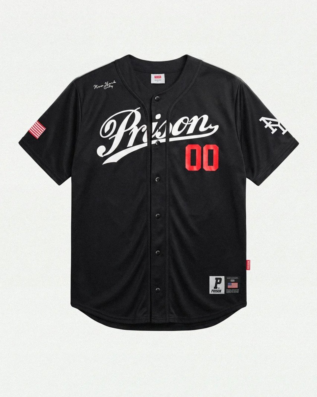 Camisa de Baseball Jersey NYC 00 Preto