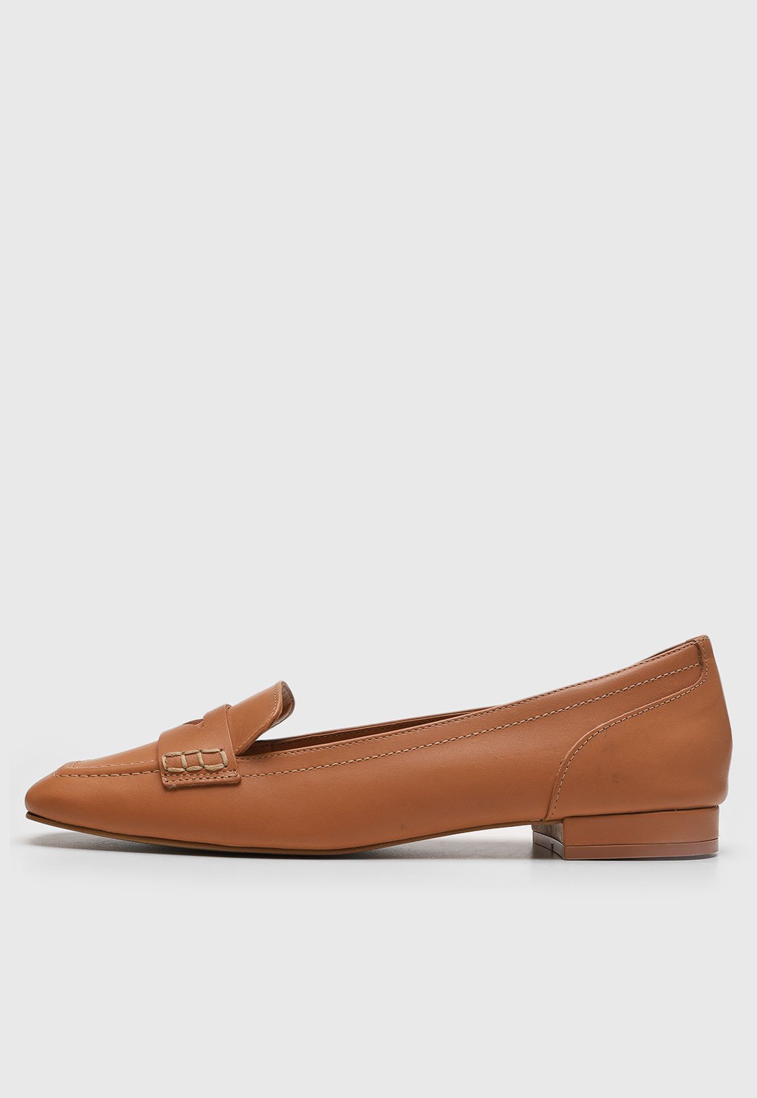 Mocassim Feminino Degalls Ponta Quadrada Caramelo