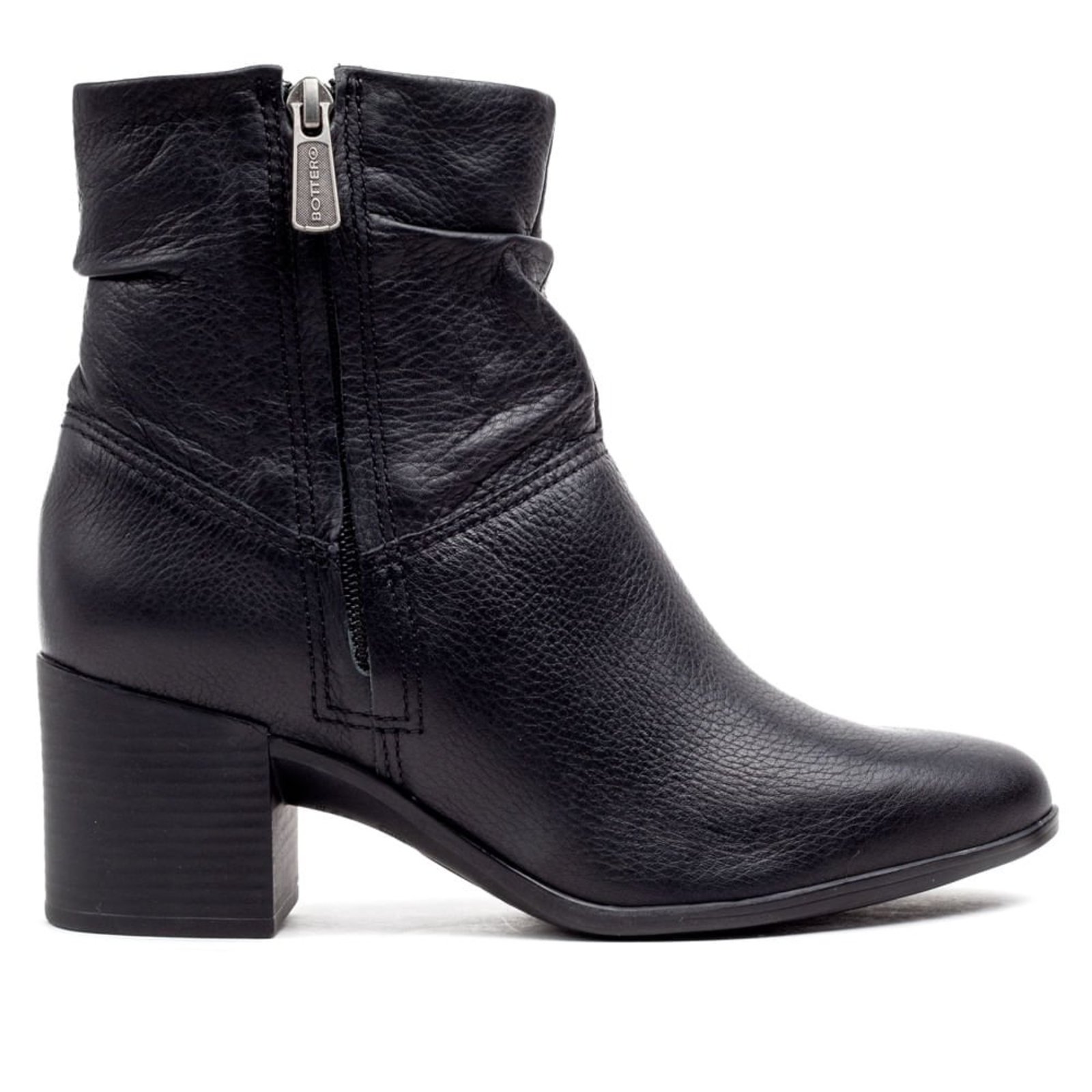 Bota Feminina Bottero Couro Burnish Preto