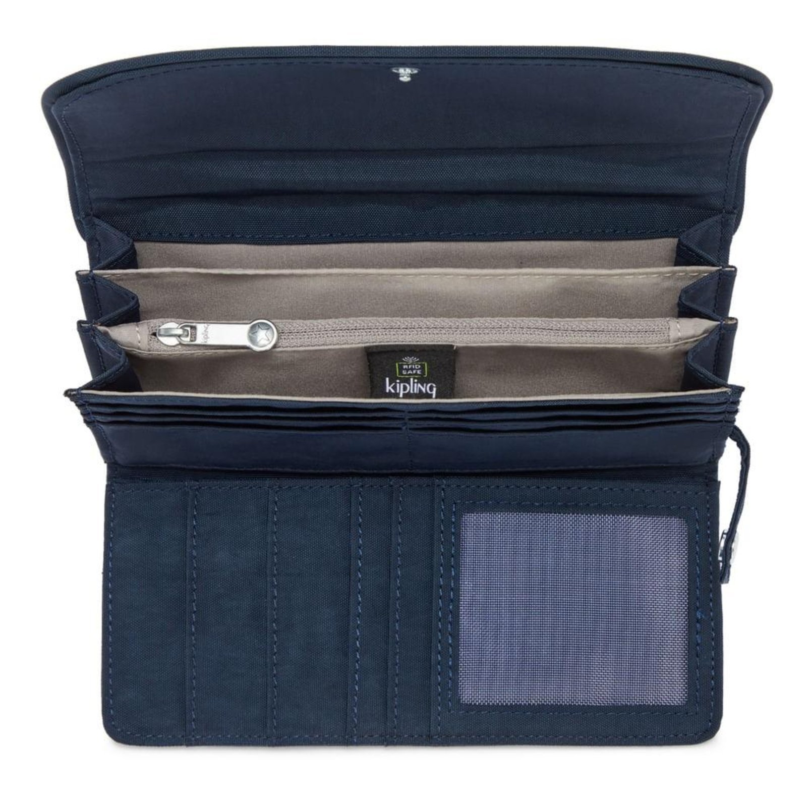 Vista 3 Carteira Kipling Money Land Blue Bleu 2 Kipling azul blue