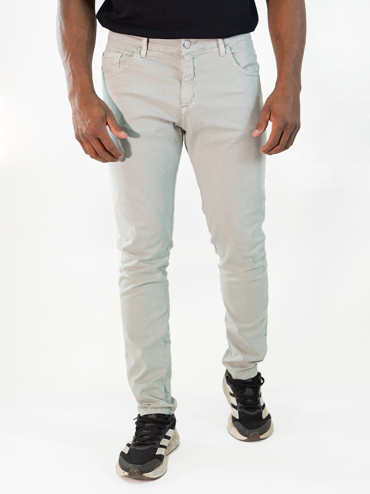 Calça Masculina Slim Sarja Cores Neutras Elastano Anticorpus