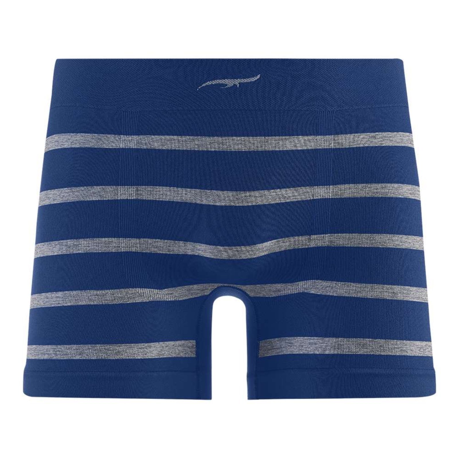 Cueca Boxer Listrada sem Costura Cobalto
