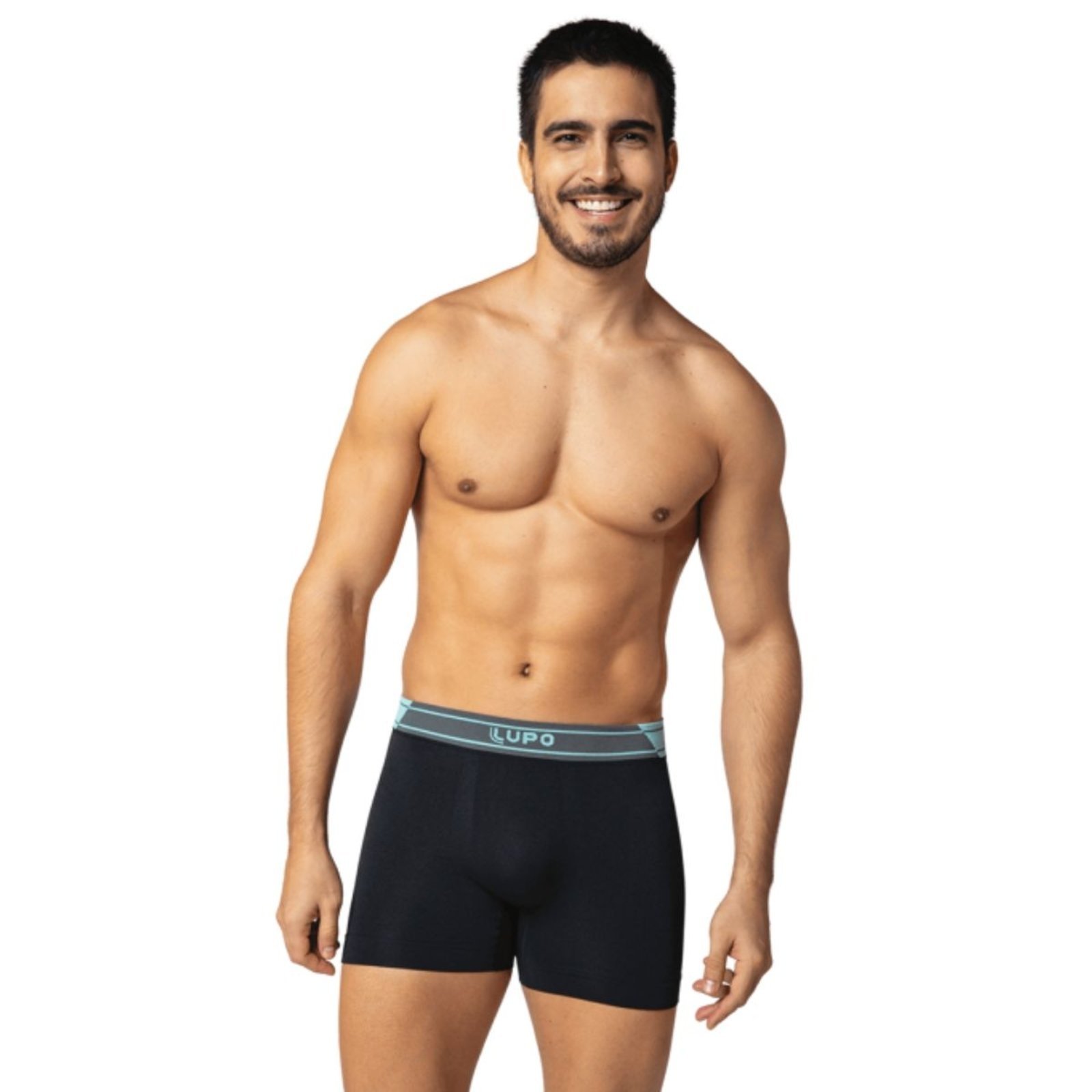 Cueca Boxer Microfibra Sem Costura Masculina Lupo