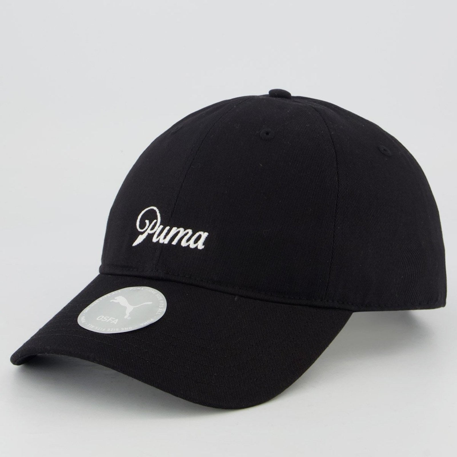 Boné Puma Script Logo Dad Preto
